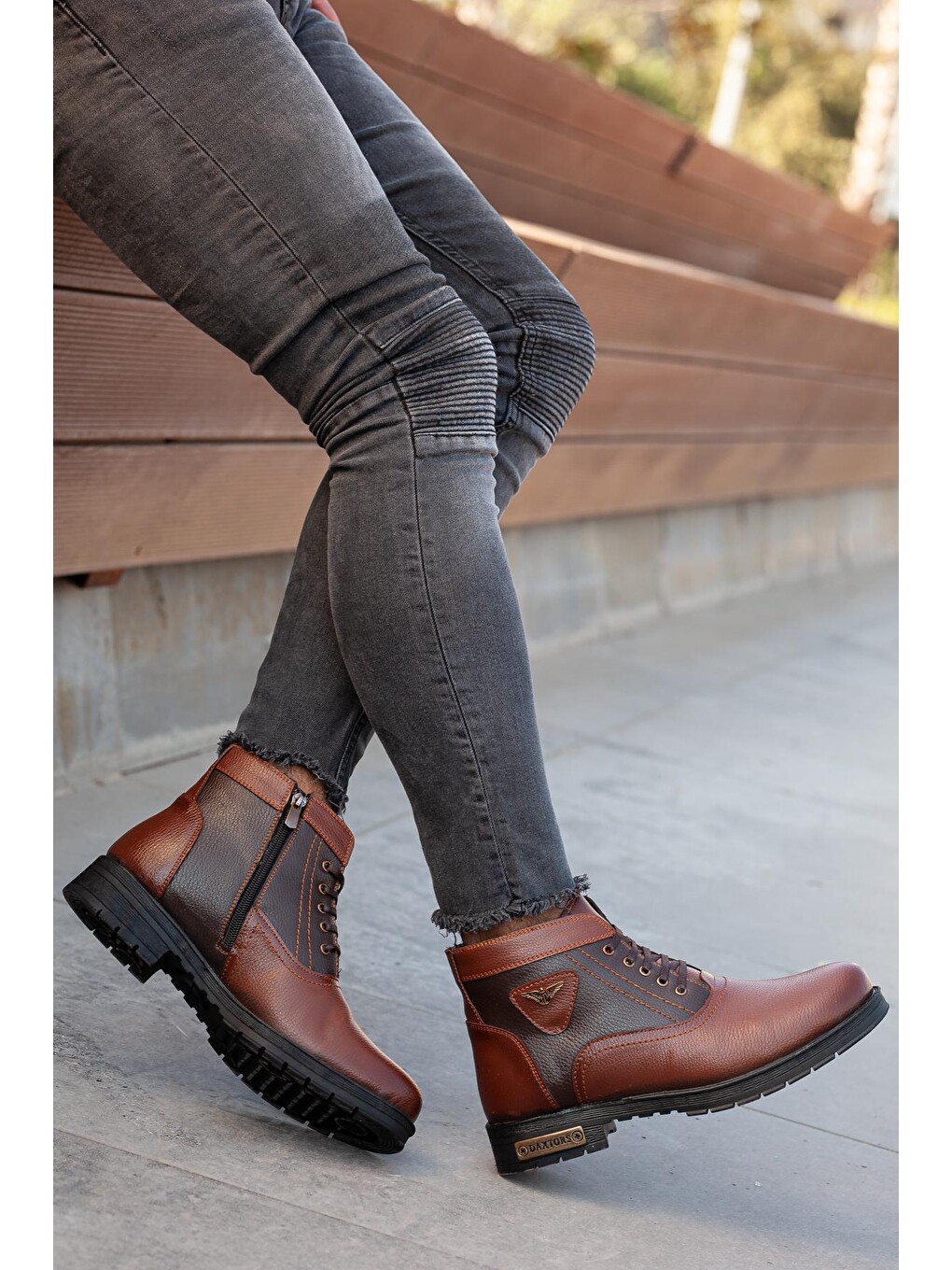 Kahverengi 504 Soğuk Geçirmez Kürklü Unisex Bot-1