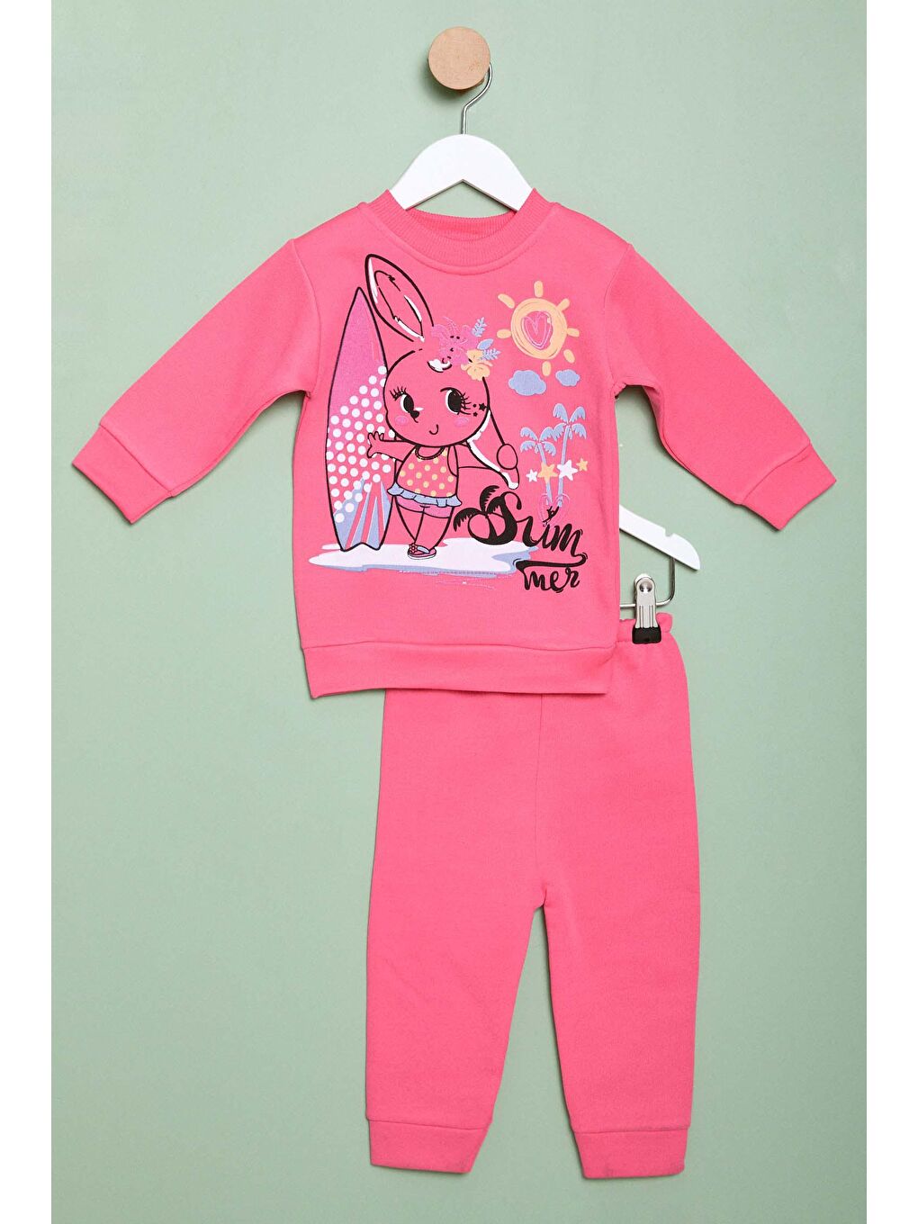 Kız Çocuk Kırmızı Bebek Takımı - 23977