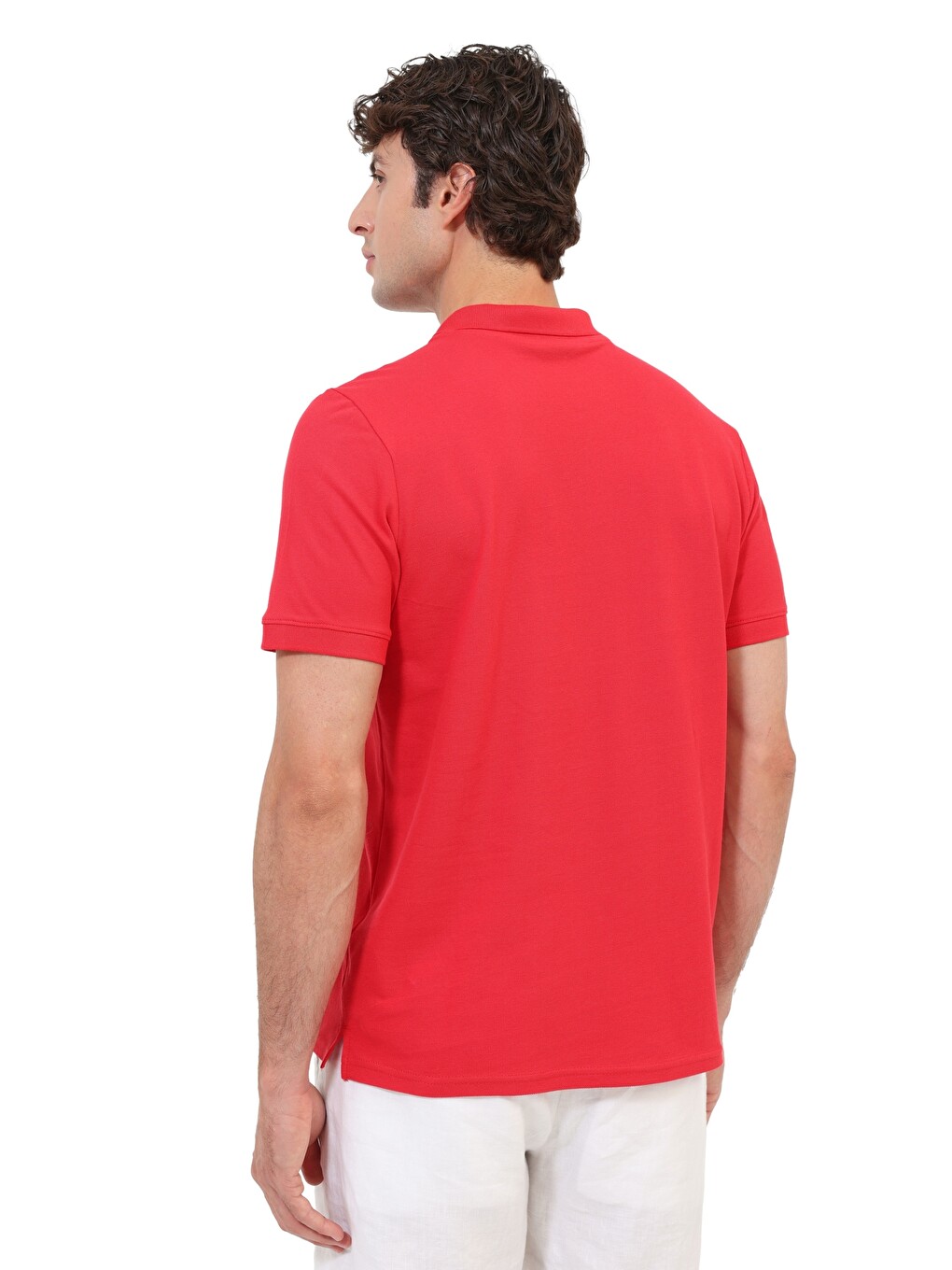 Polo Yaka Kısa Kol T-shirt Erkek Kırmızı Mb Pam 12sn328-1