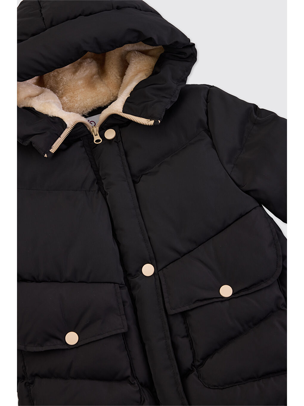 Kız Çocuk Siyah Mont-2