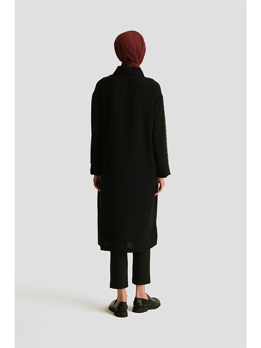 Trok Detaylı Ceket 25Yt503 Siyah-4