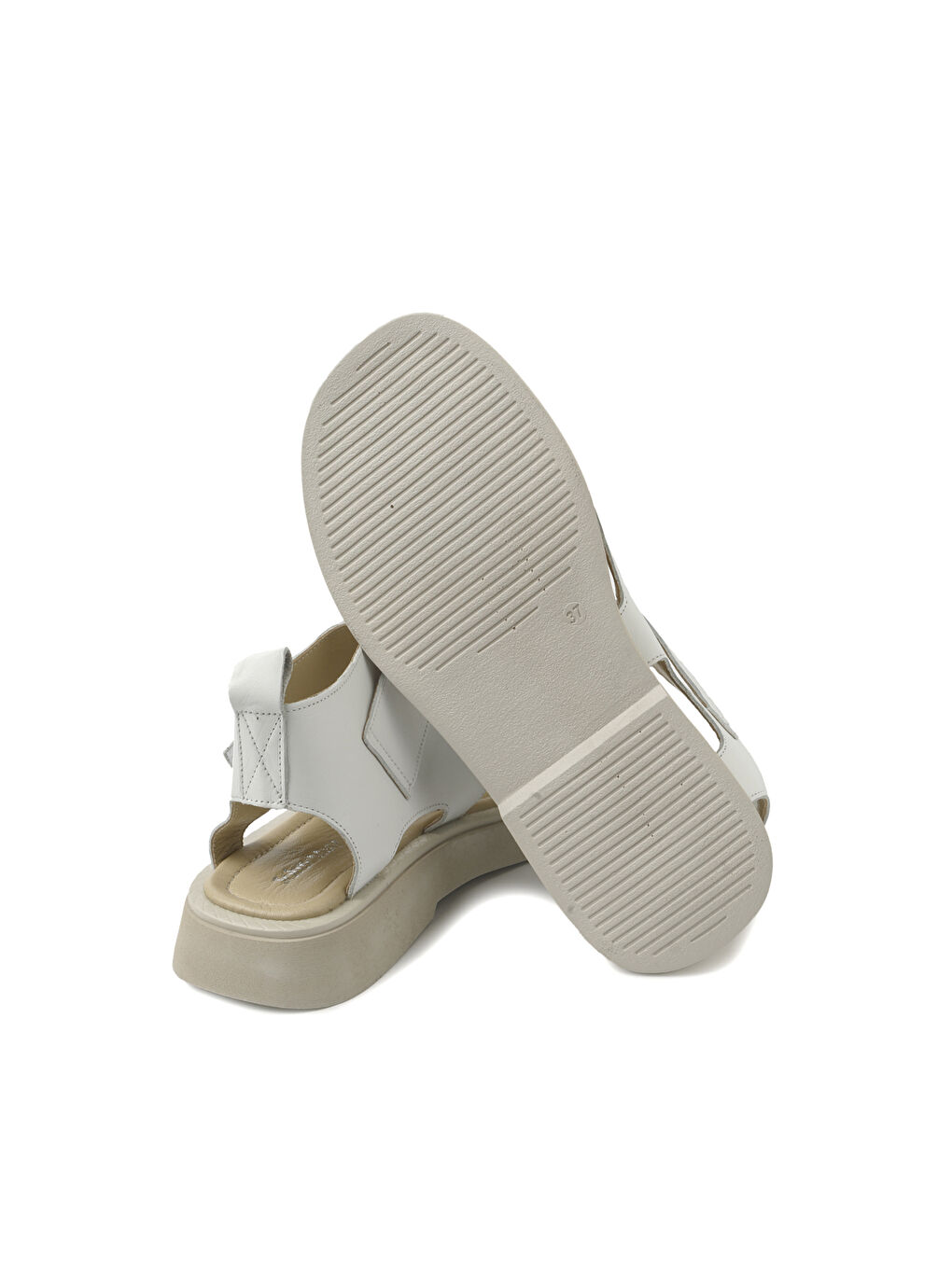 Kadın Sandalet GTN-20755 Beyaz-4