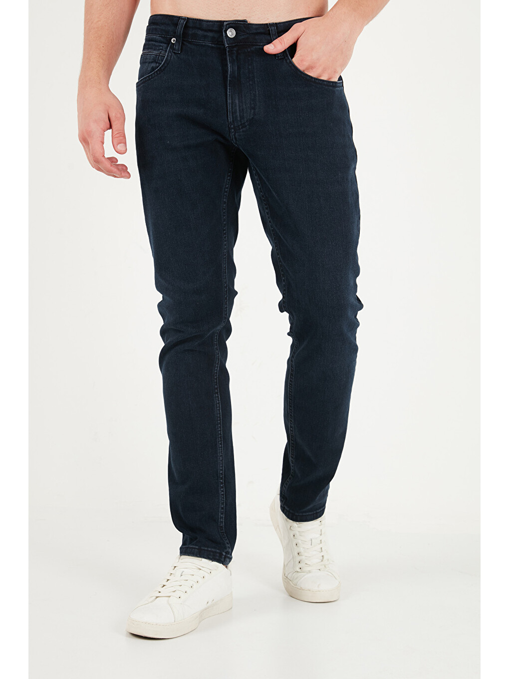 Lacivert Pamuklu Normal Kalıp Normal Bel Jeans 2213f08parma-4