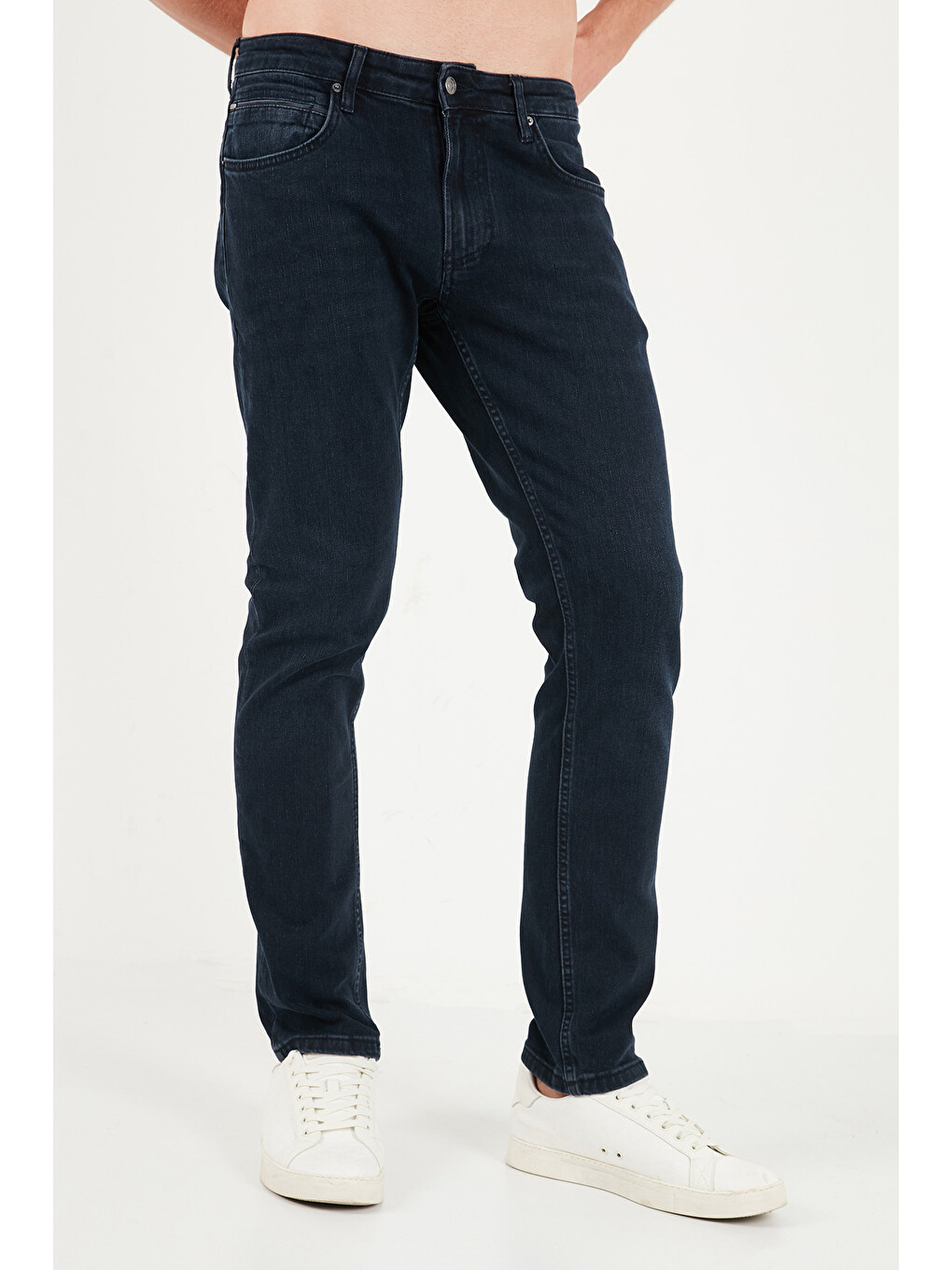 Lacivert Pamuklu Normal Kalıp Normal Bel Jeans 2213f08parma-5