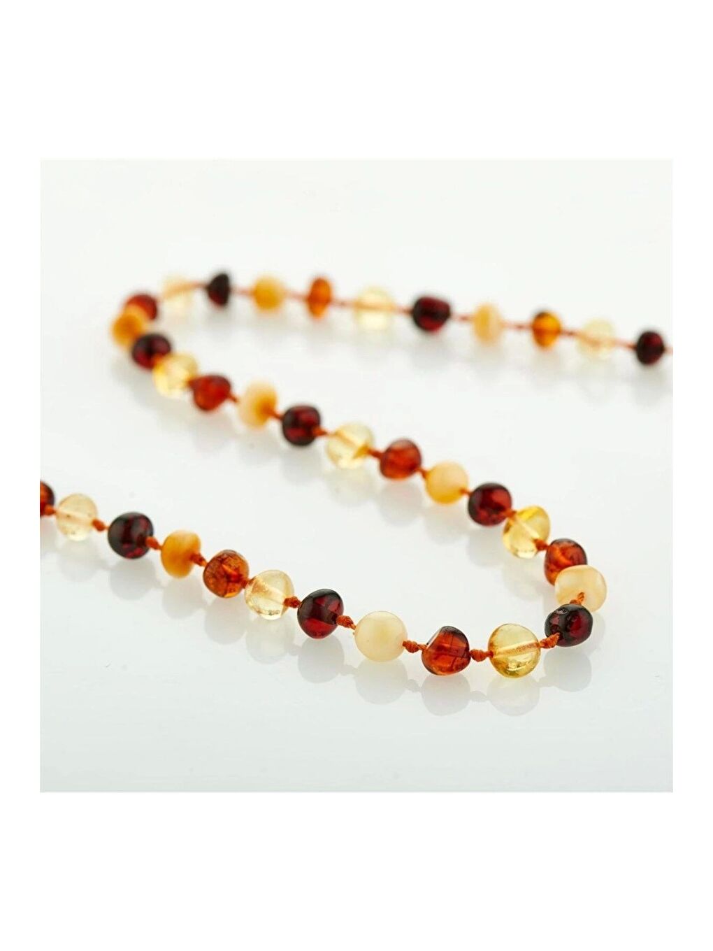 Karışık Kehribar Bebek Kolyesi 587 Multicolor-2