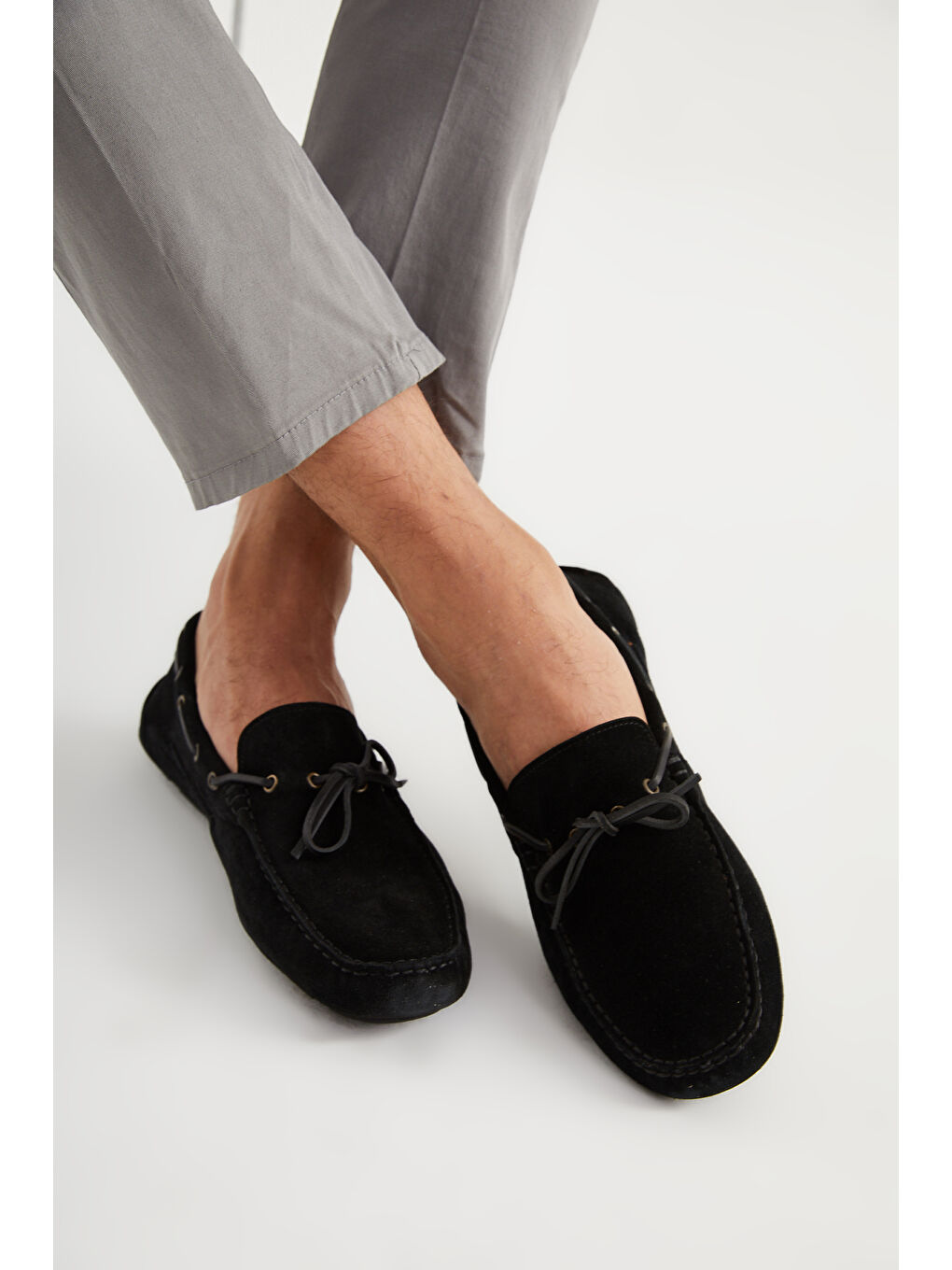 Erkek Oxford ( Klasik) MO-7810-7574 Gıuseppe Mengonı Siyah Süet-2