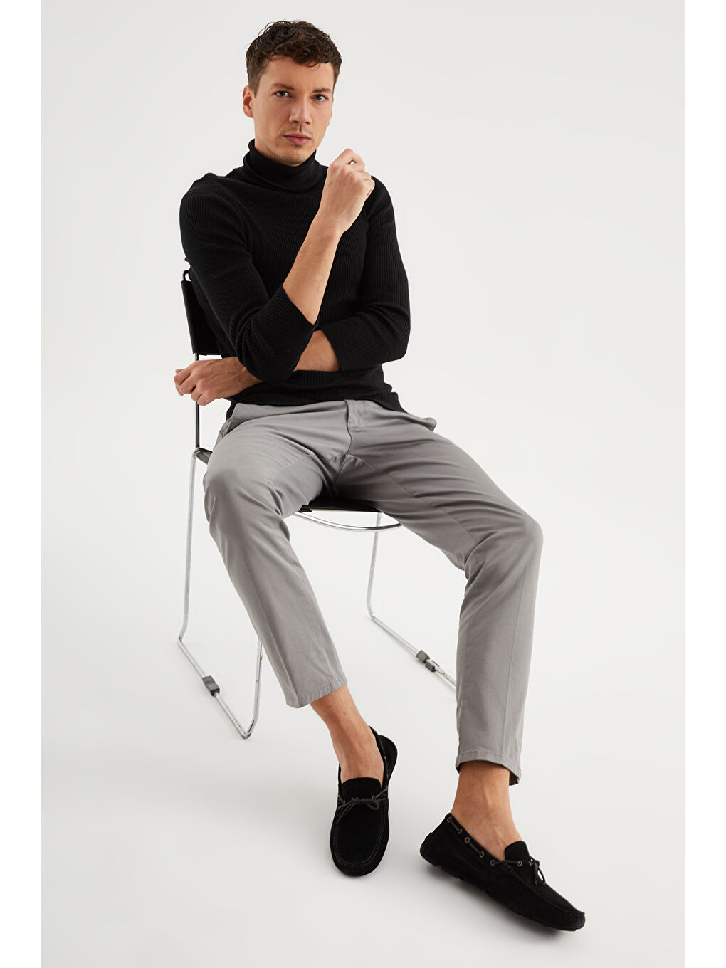 Erkek Oxford ( Klasik) MO-7810-7574 Gıuseppe Mengonı Siyah Süet-3