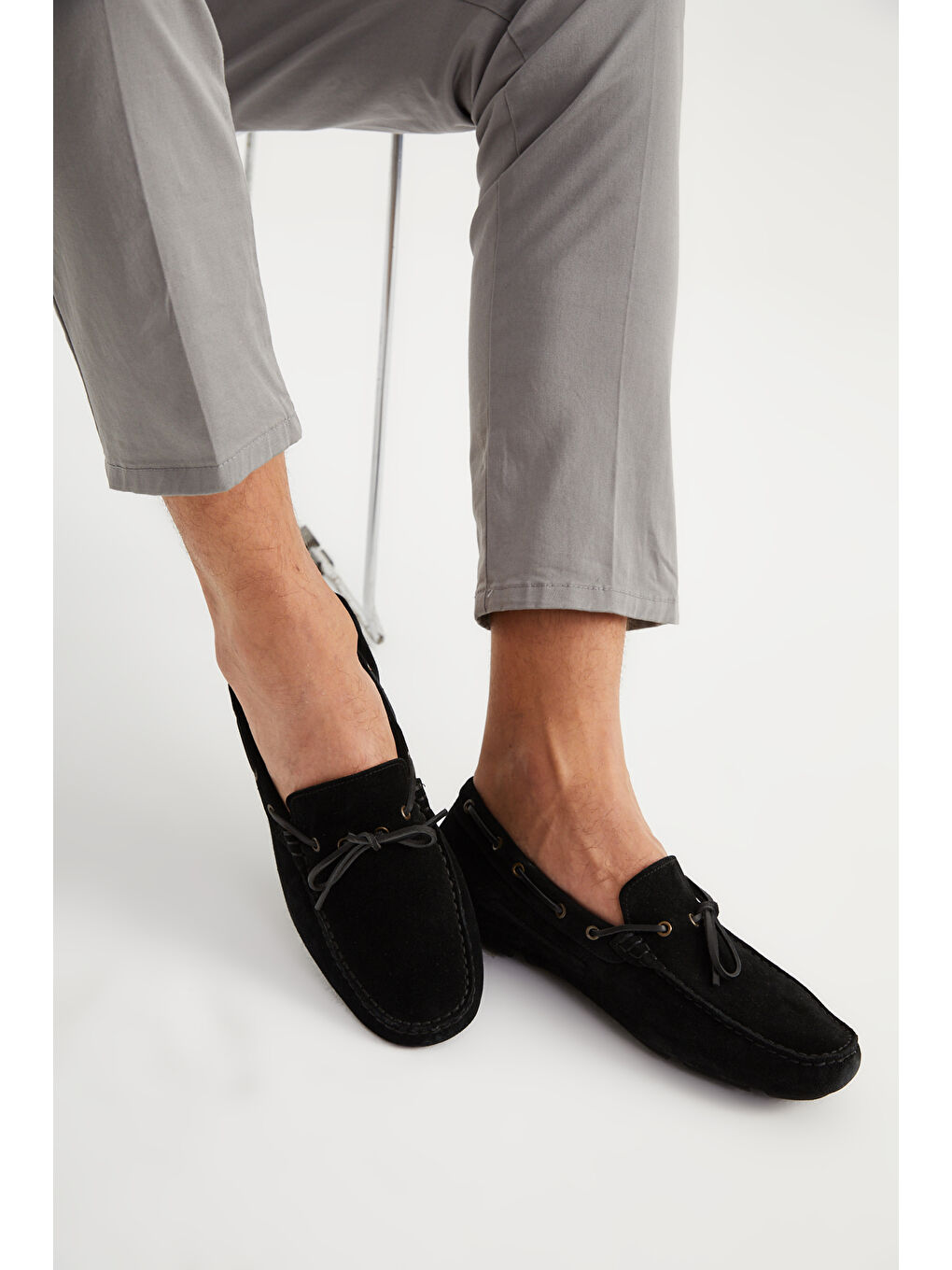 Erkek Oxford ( Klasik) MO-7810-7574 Gıuseppe Mengonı Siyah Süet-4