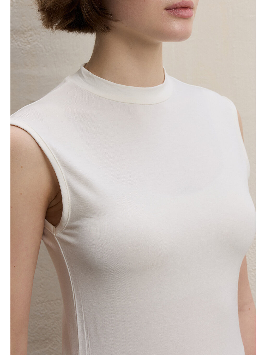 Ekru SIFIR KOL BAMBU BODY EKRU-2