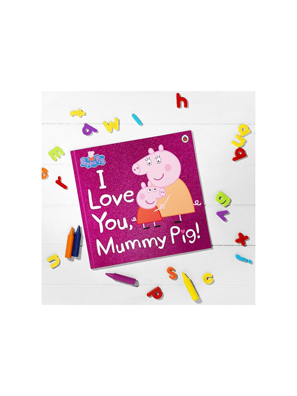 Peppa Pig Beyaz-Renklibaskı : I Love You Mummy Pig - 4