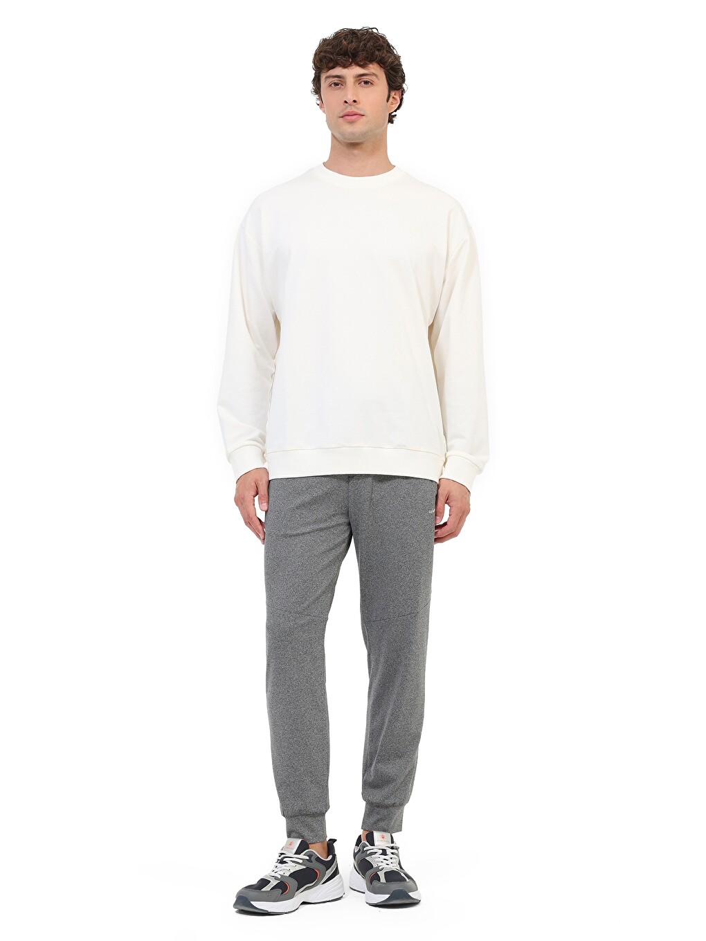 Bej Sweatshirt Erkek Ekru Mb Sn75 C Neck Sw-2