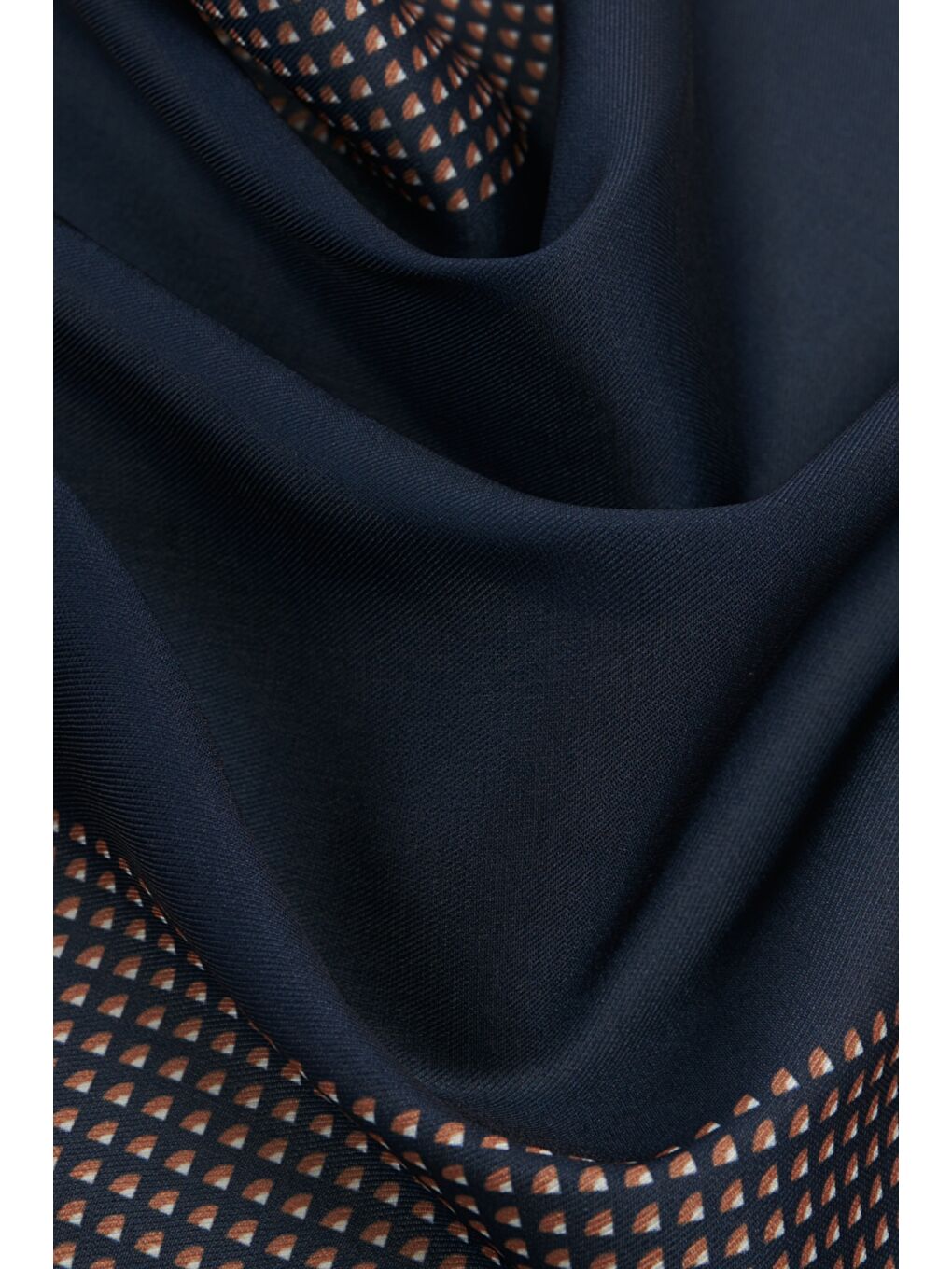 Erkek Lacivert Desenli Lacivert Klasik Mendil-2