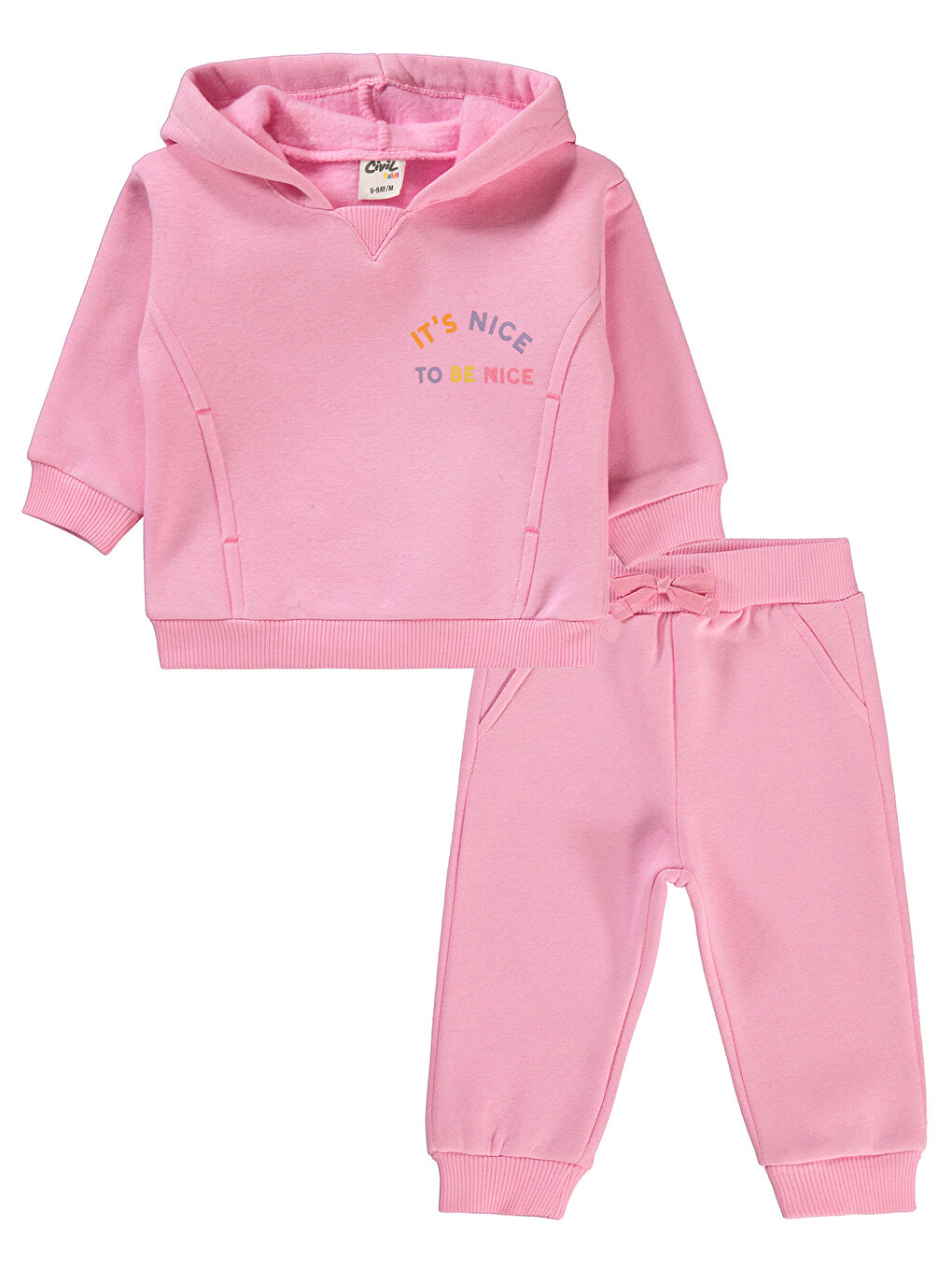 Civil Baby Kız Bebek Takım 6-18 Ay Pembe