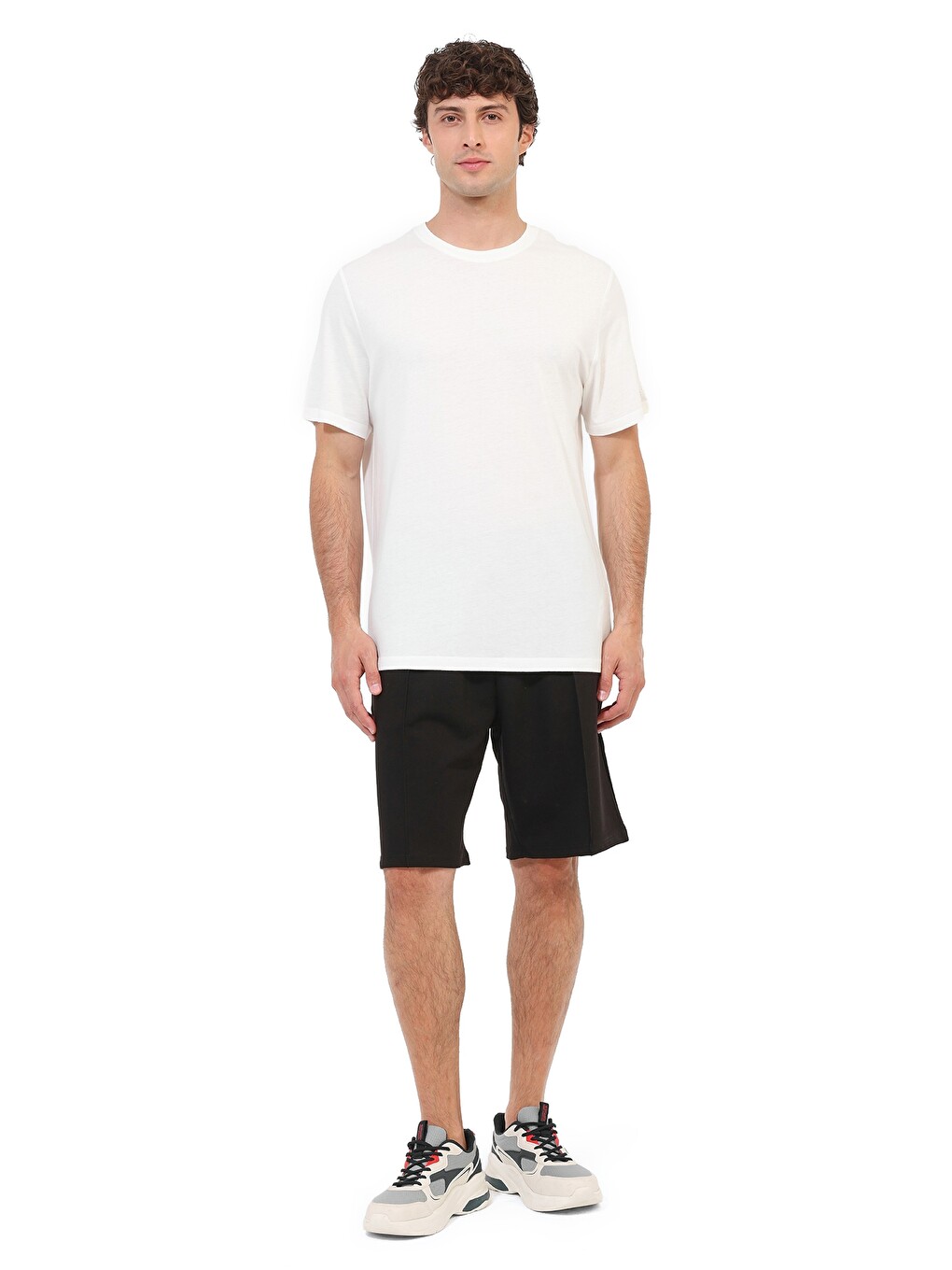 Mb Ct110 Pm C Nk T-sh 6fx Kırık Beyaz Erkek Kısa Kol T-shirt-2