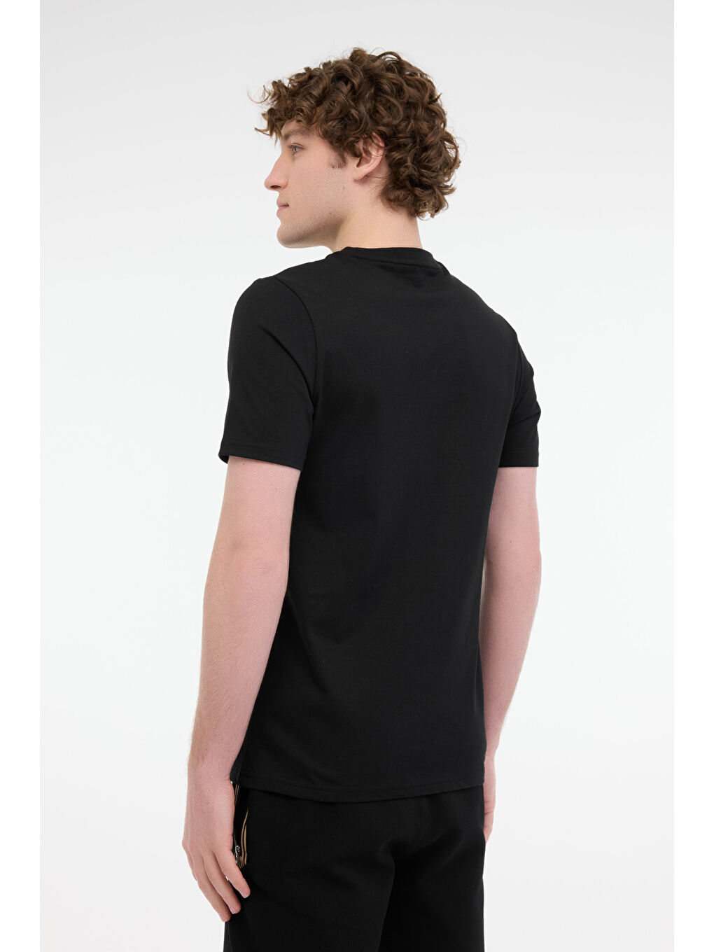 ML RENATO 11ITL1910 5FX Siyah Erkek Kısa Kol Tişört-1