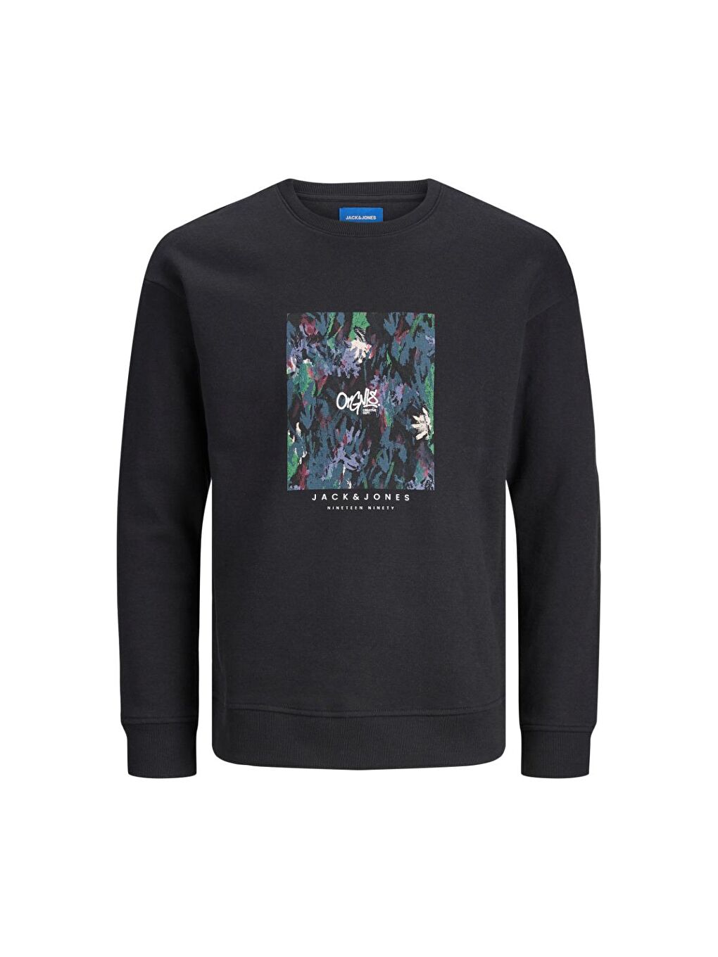 Silverlake Erkek Siyah Bisiklet Yaka Sweatshirt