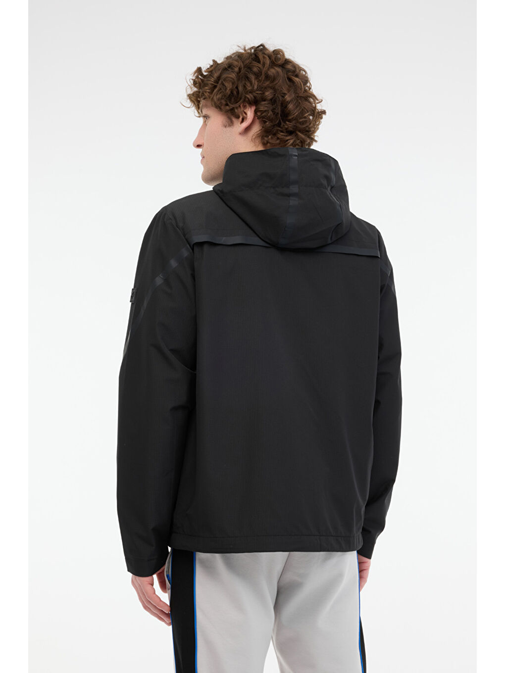 LOTTO M-SONAL RAIN COAT 5FX Siyah Erkek Yağmurluk - 1