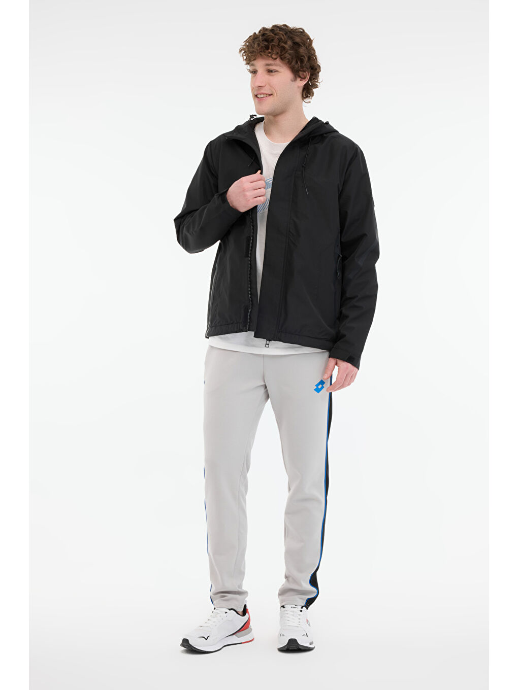 LOTTO M-SONAL RAIN COAT 5FX Siyah Erkek Yağmurluk - 2