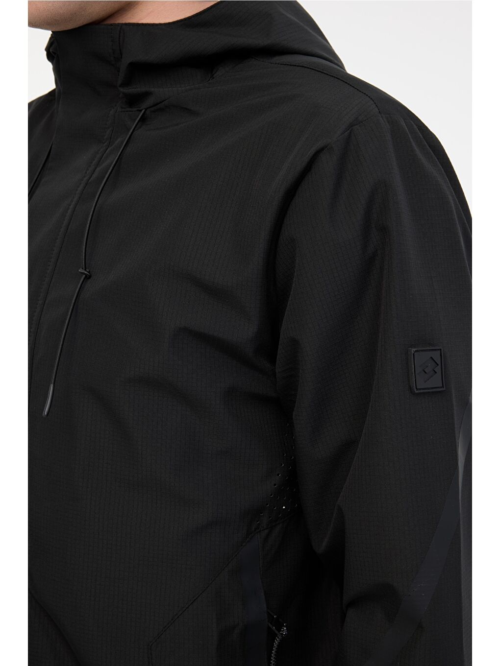LOTTO M-SONAL RAIN COAT 5FX Siyah Erkek Yağmurluk - 3