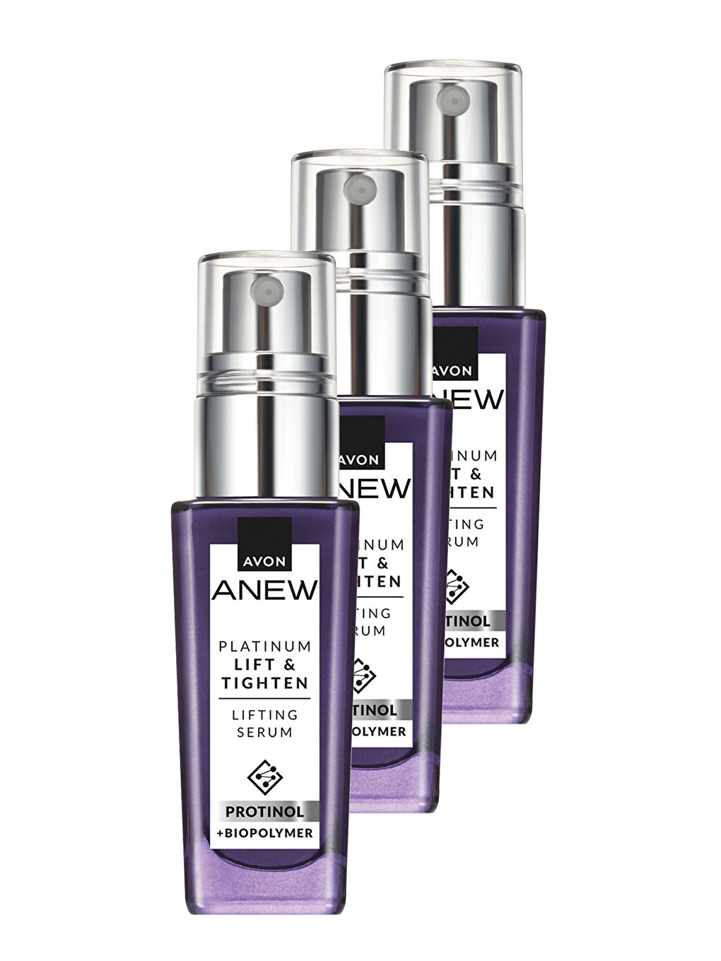 AVON Renksiz Anew Platinum Lift & Tighten Lifting Serum 30 Ml. Üçlü Set