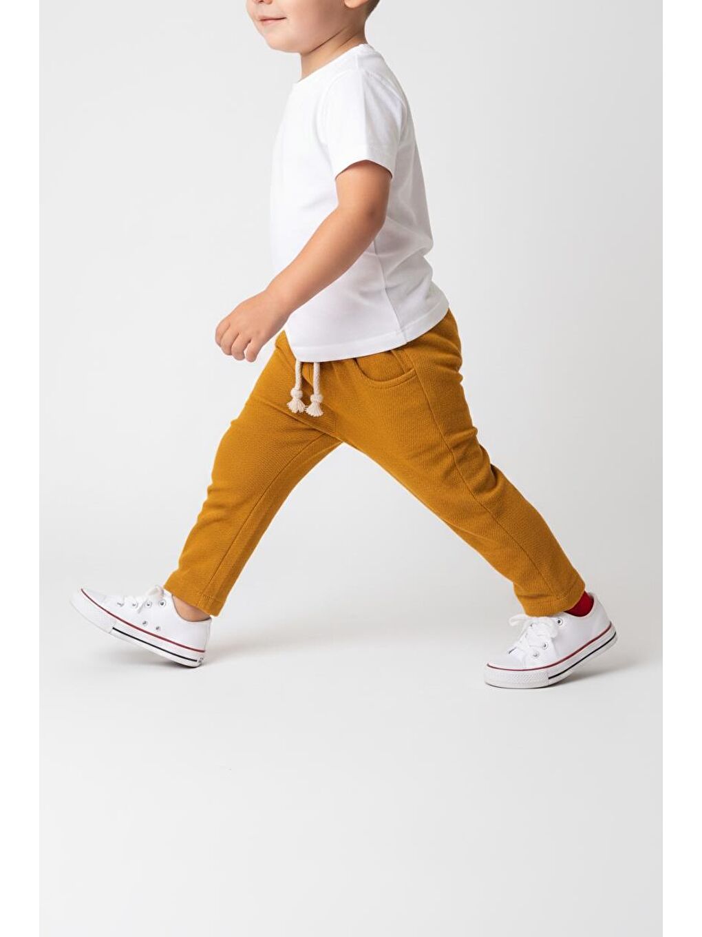 Sarı Bebek Müslin Pantolon-3