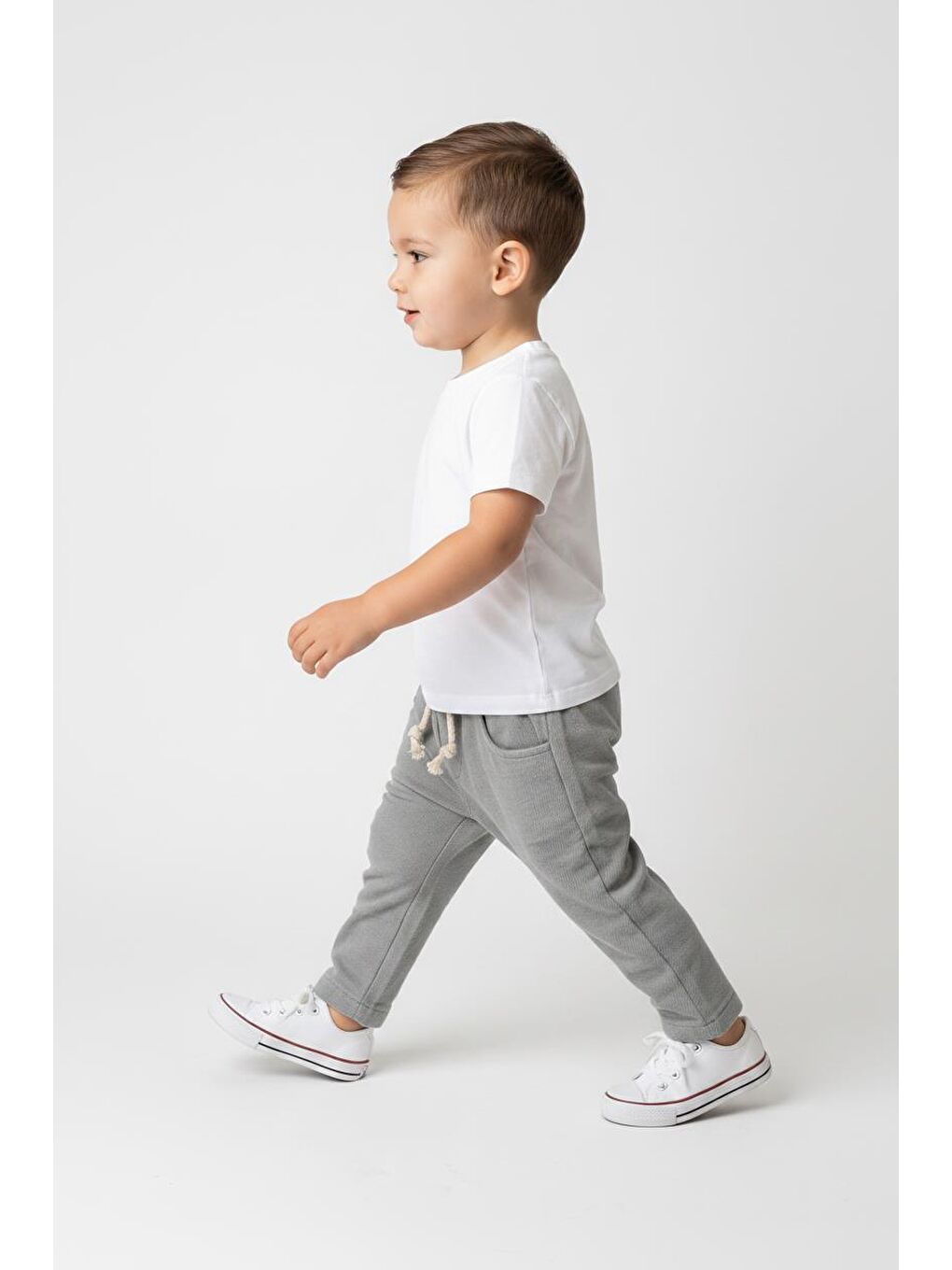 Bej Bebek Müslin Pantolon-2