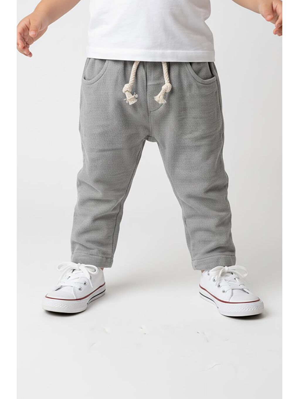 Bej Bebek Müslin Pantolon-3