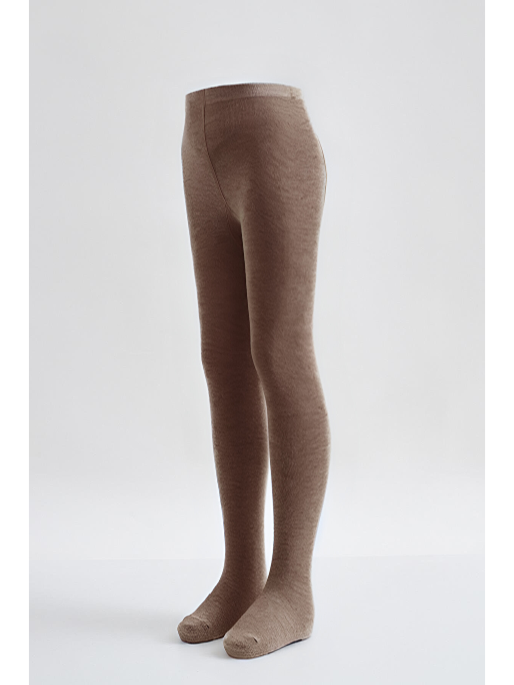 Pamuklu Bebek Külotlu Çorap Kahverengi Melanj