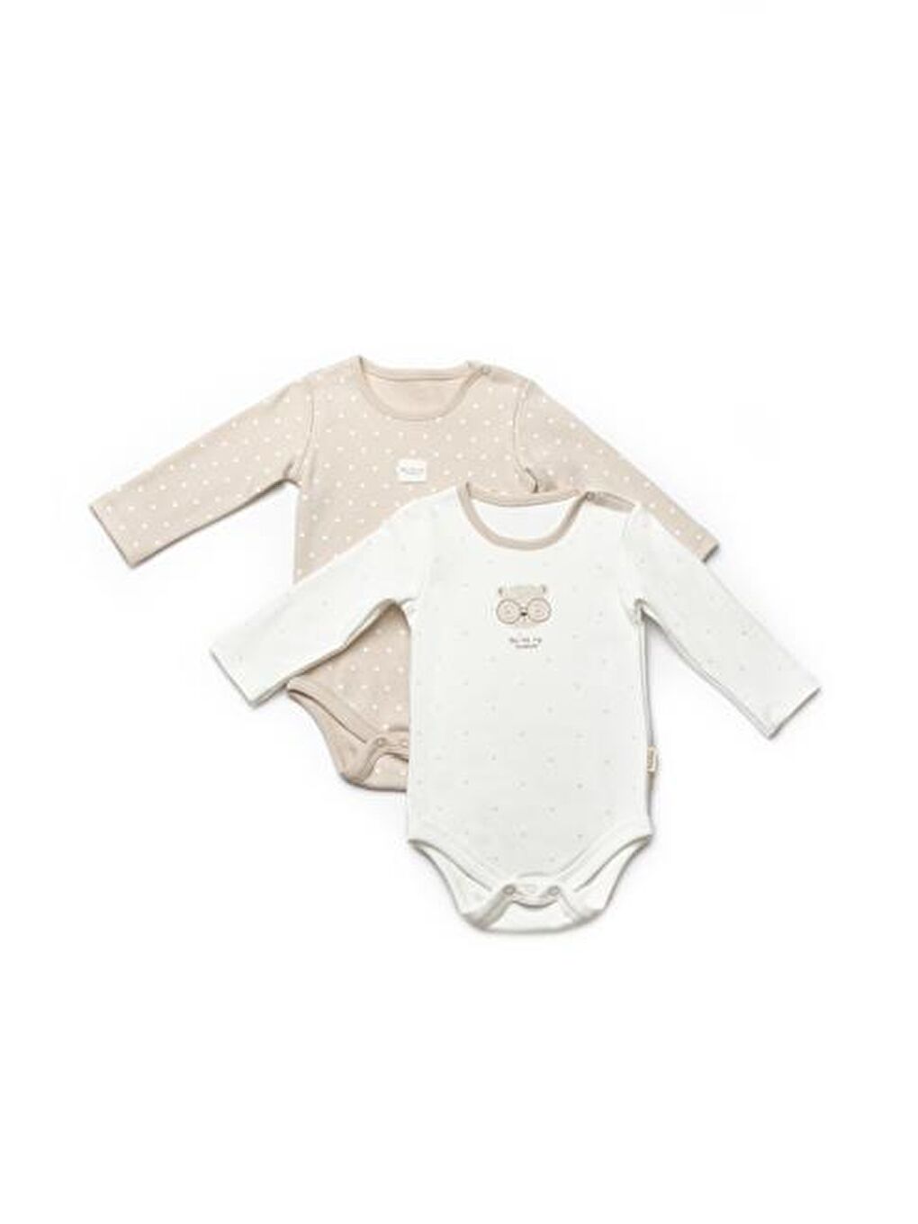 BabyCosy Organic  Ekru Bebek 2'li %100 Organik Pamuk - 1