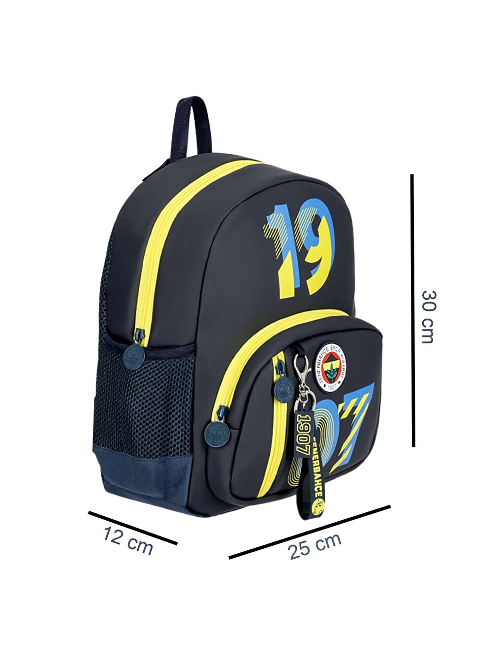 2 Bölmeli 3D 1907 Baskılı Suni Deri Anaokulu + Beslenme Çantası-2