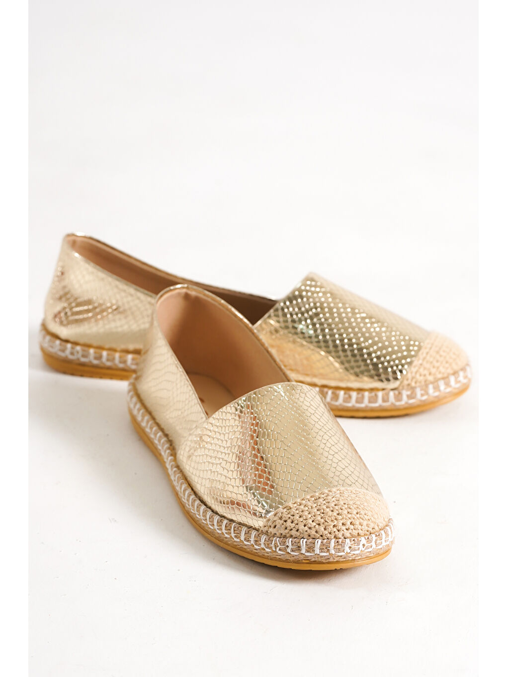 Capone Outfitters Sarı Pasarella Kadın Espadril - 5