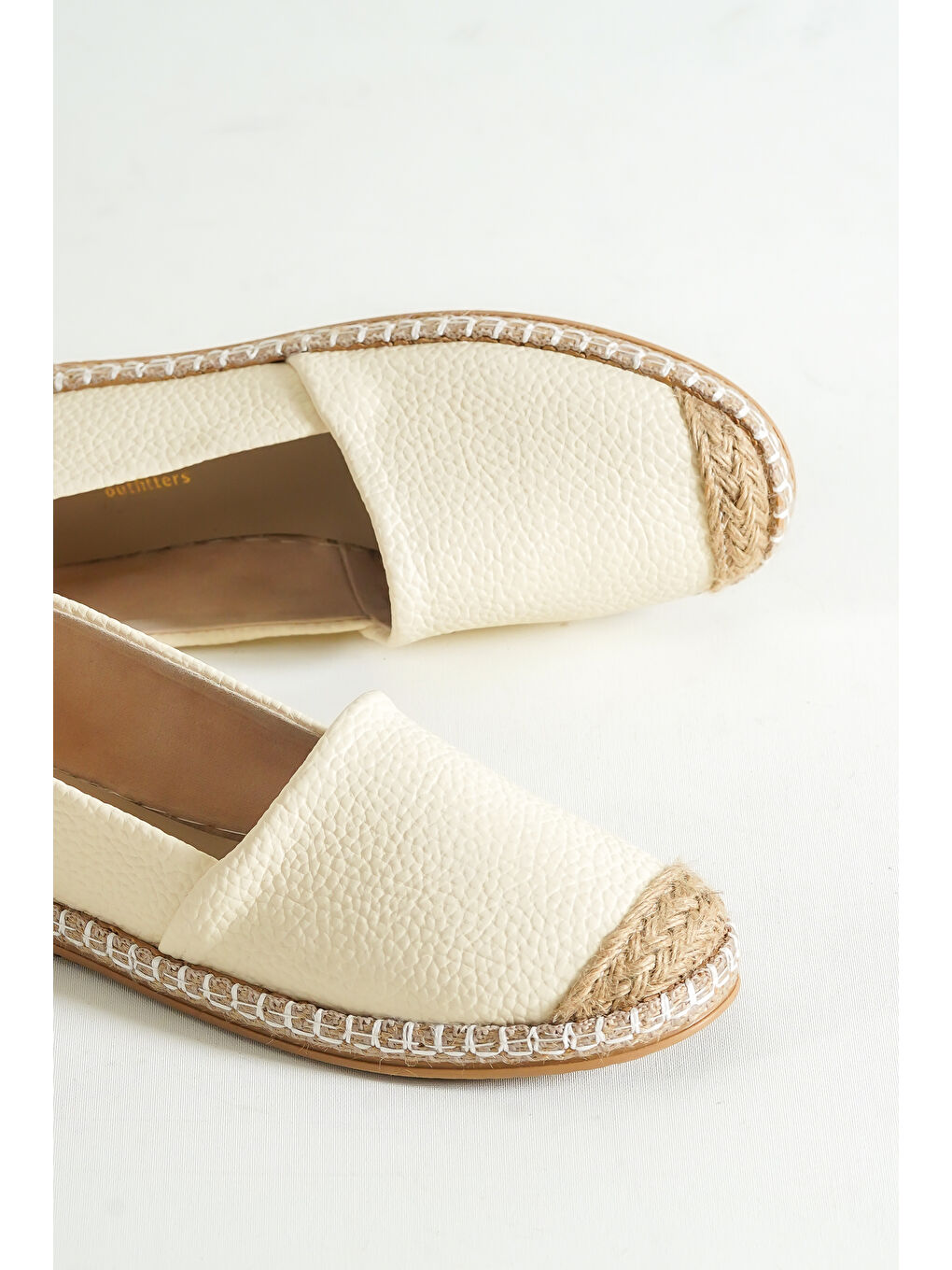 Capone Outfitters Bej Pasarella Cilt Kadın Espadril - 2