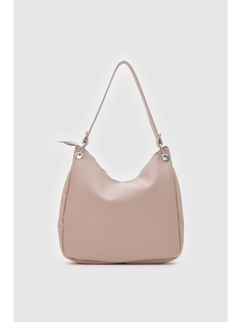 Valerie Oval Omuz Çantası Bej