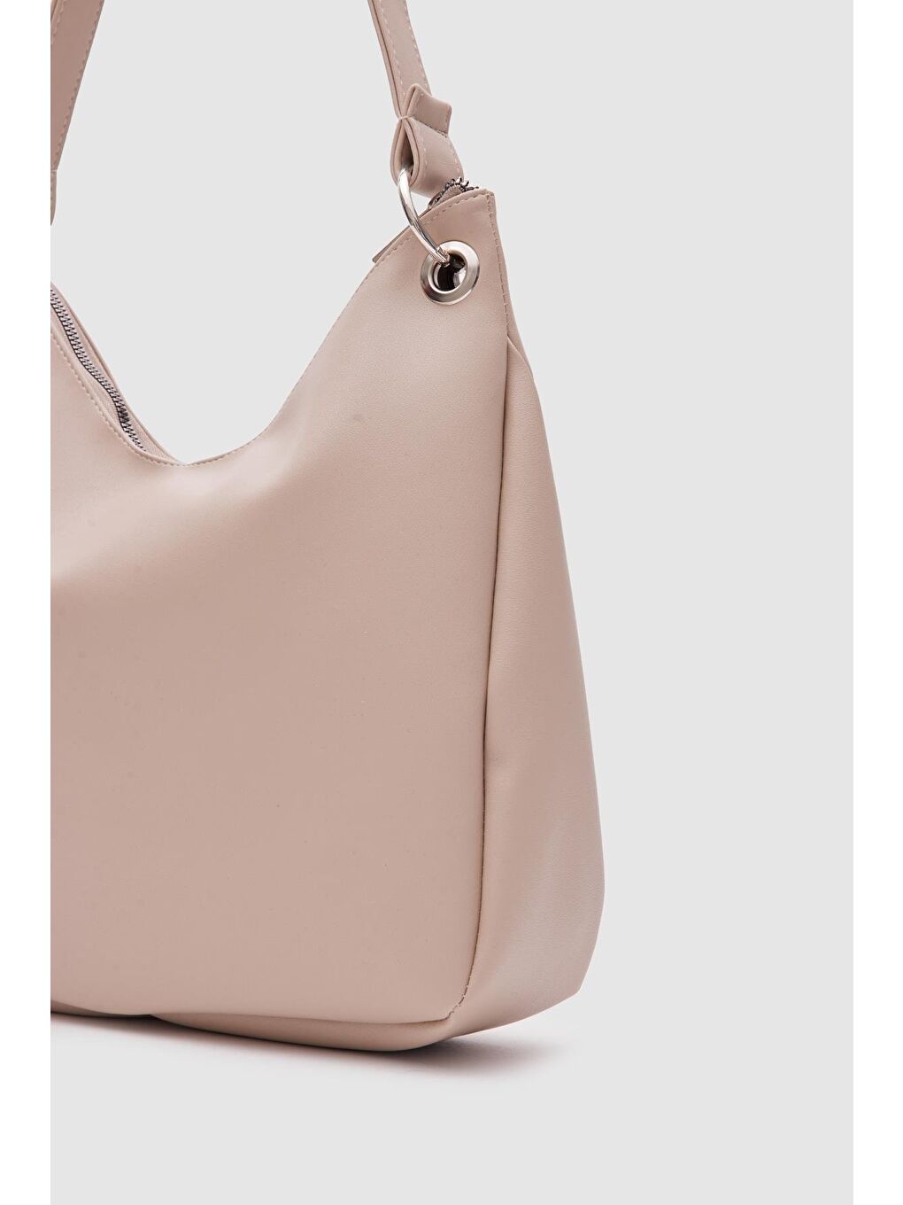 Valerie Oval Omuz Çantası Bej-2