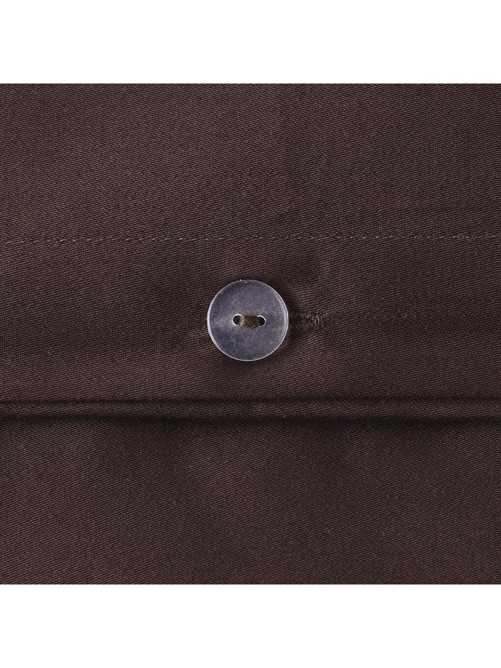 Kahverengi %100 Pamuk Saten Supreme Basic Super King Size Nevresim Seti Acı Kahve-3