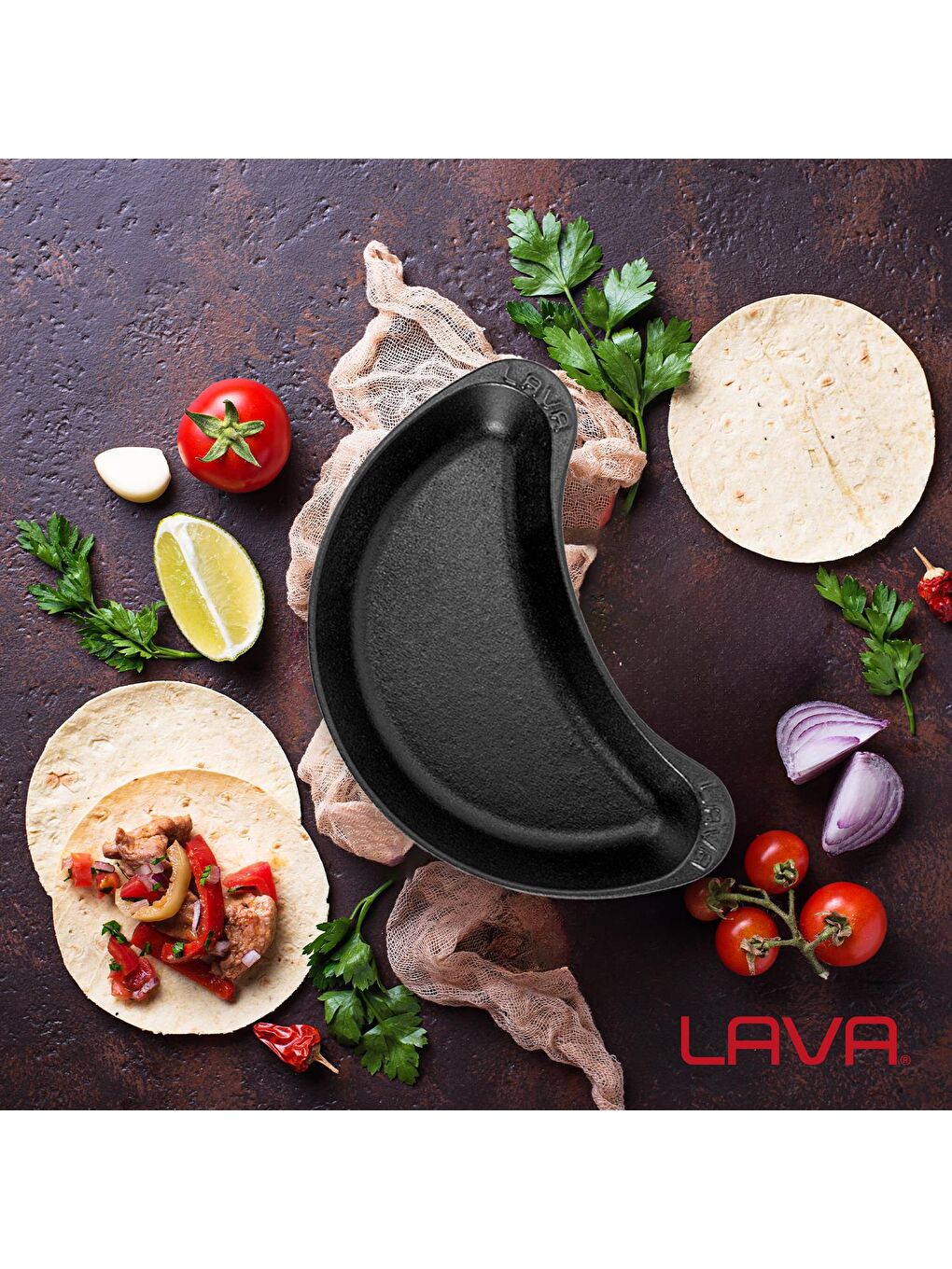 Siyah Böbrek Formlu Fajita Tabağı Ölçü 10x20cm.-3