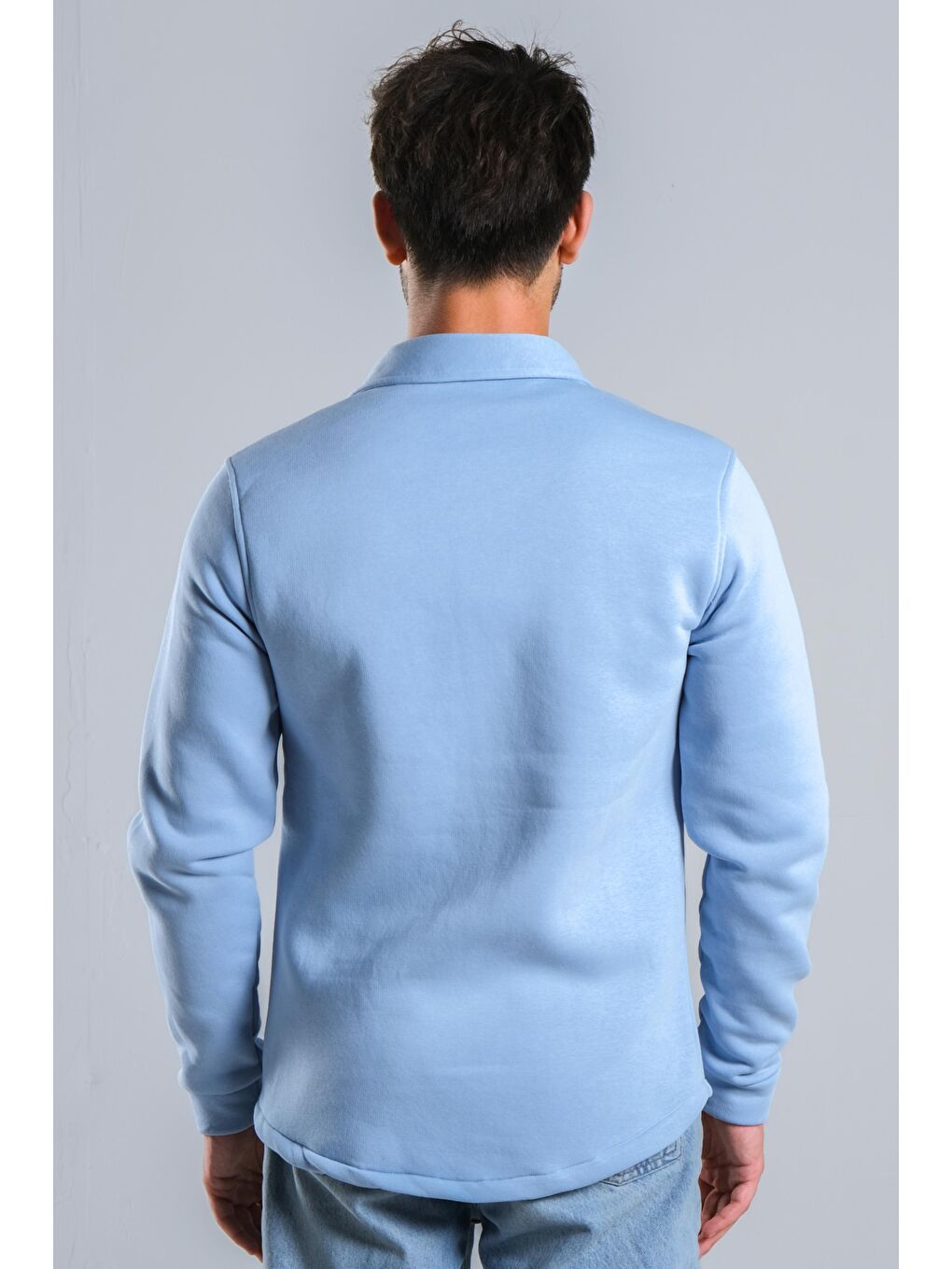Mavi Kapaklı Kışlık Polar Gömlek MAR 4216-6