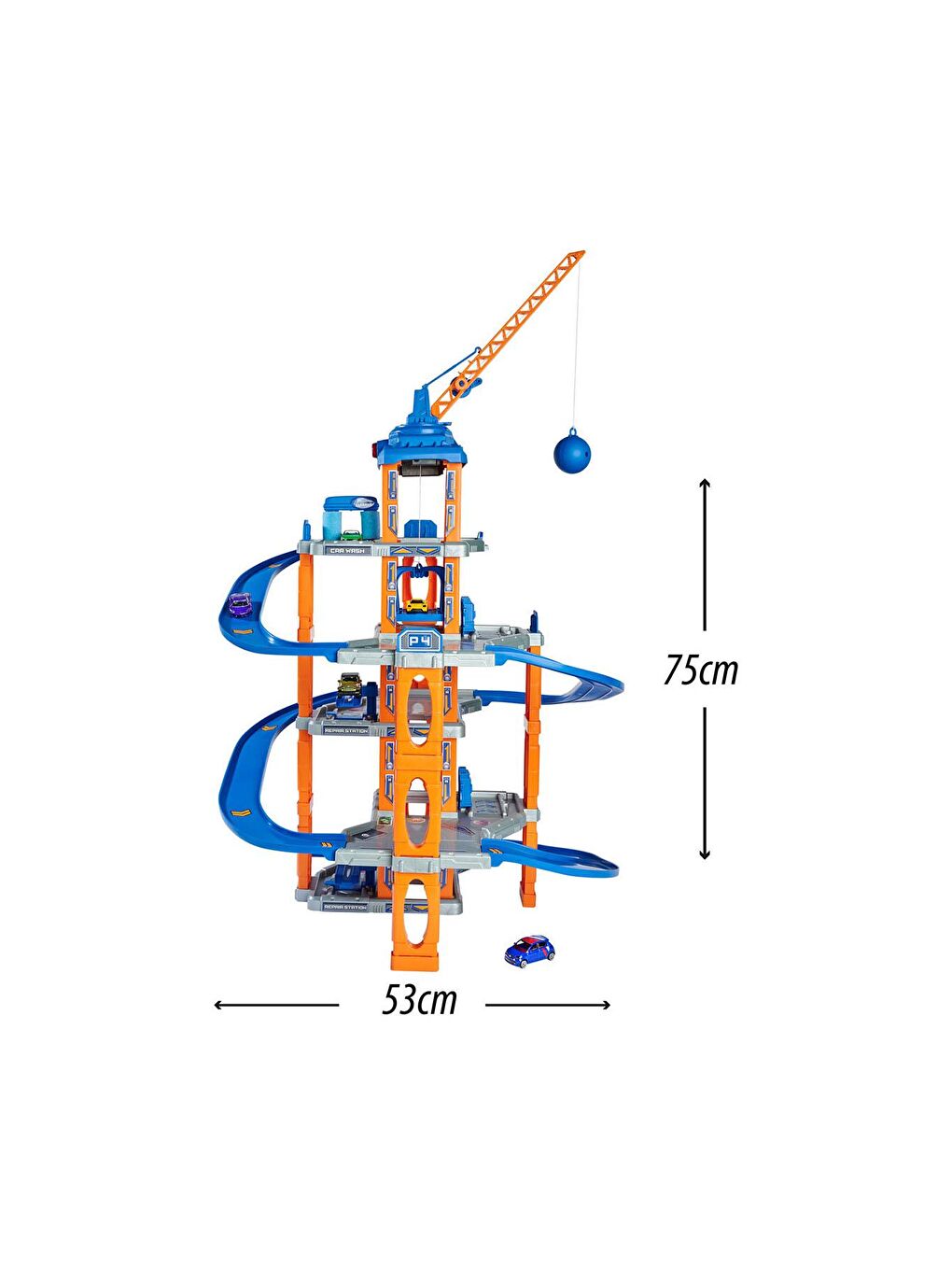 Majorette Motor Lift Center + 5 Cars - 3