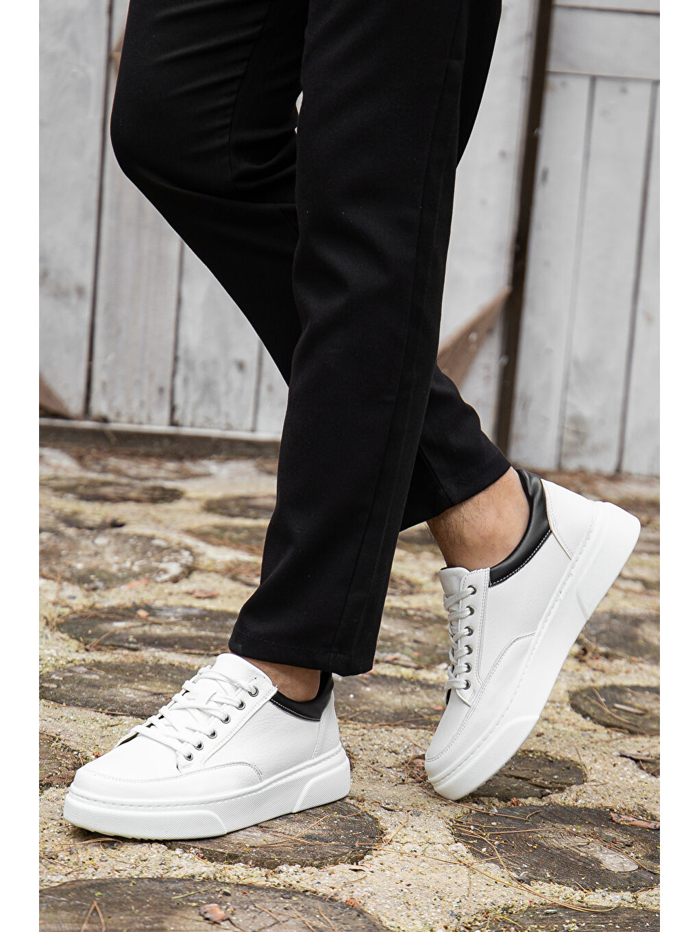 Beyaz D0786 Günlük Ortopedik Erkek Casual Ayakkabı