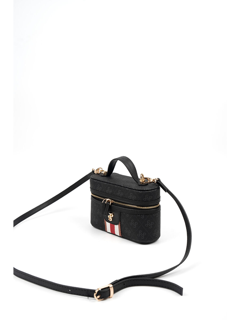 Siyah Kadın Çapraz Çanta 1195-47047 SILVER POLO ÇAPRAZ BAYAN ÇANTASI M178 SİYAH-MAT SİYAH (MP-5