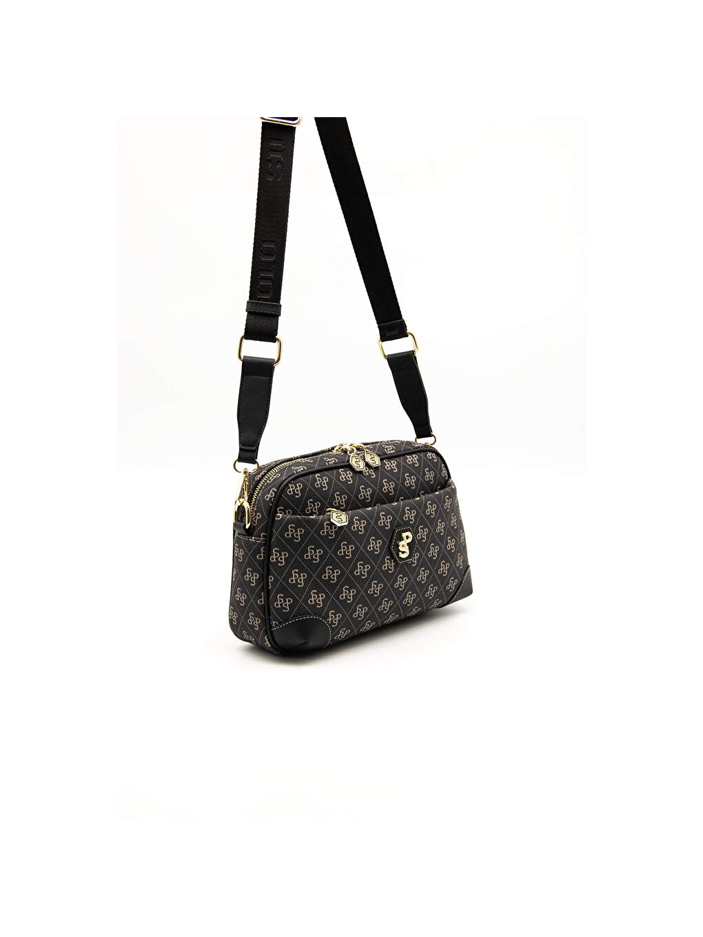 Gri Kadın Çapraz Çanta 1094-45341 SILVER POLO ÇAPRAZ BAYAN ÇANTASI M178 FÜME-MAT SİYAH-2