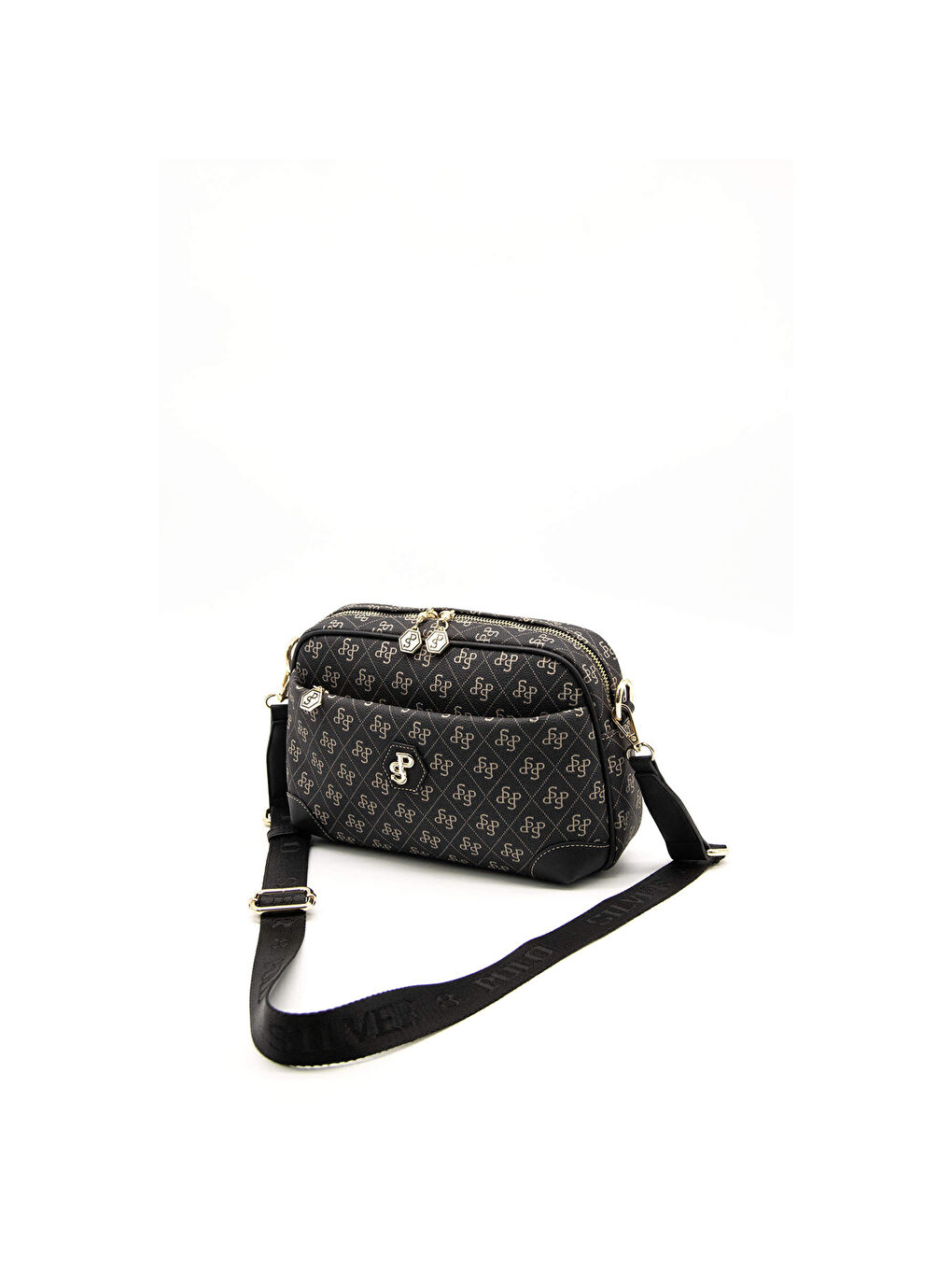 Gri Kadın Çapraz Çanta 1094-45341 SILVER POLO ÇAPRAZ BAYAN ÇANTASI M178 FÜME-MAT SİYAH-5