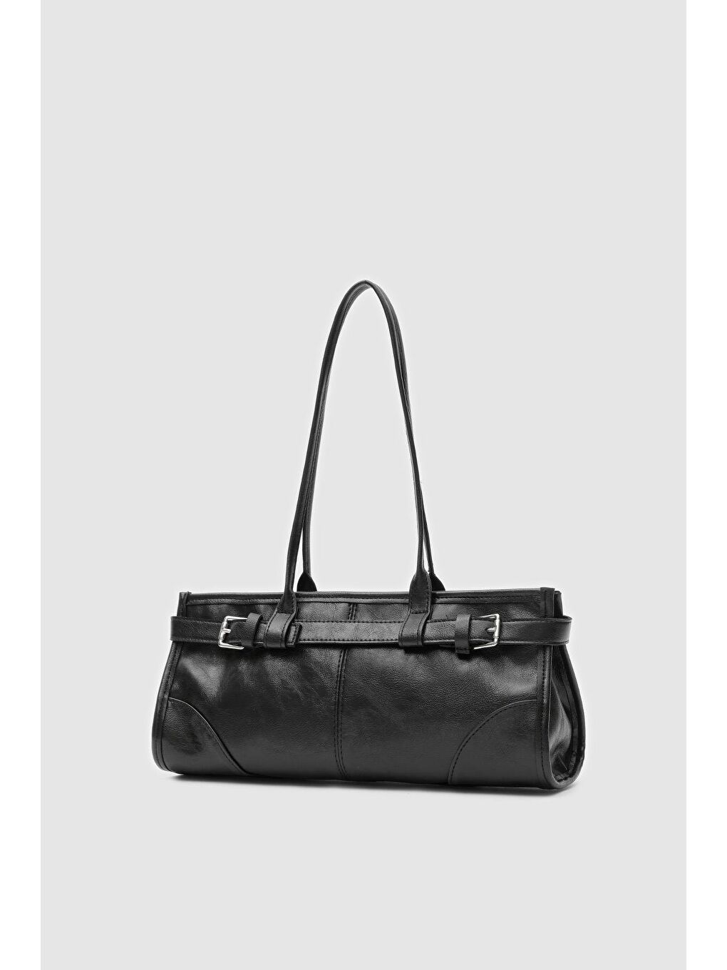 Enyola Vintage Baget Çanta Siyah-1