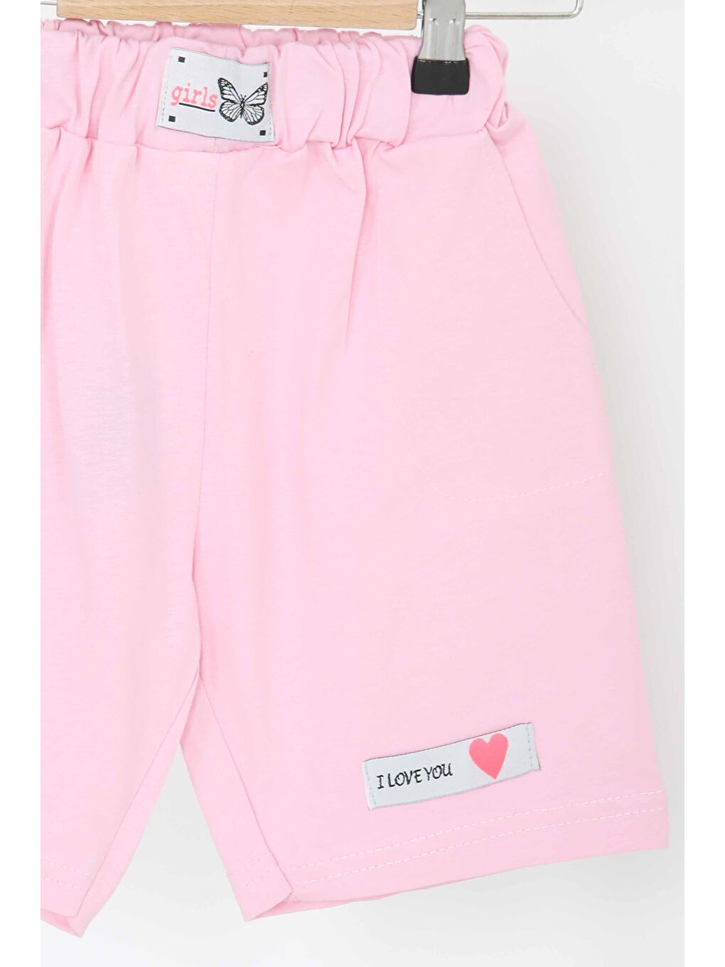 Kız Çocuk Pembe Baskılı Şort - 27333-1