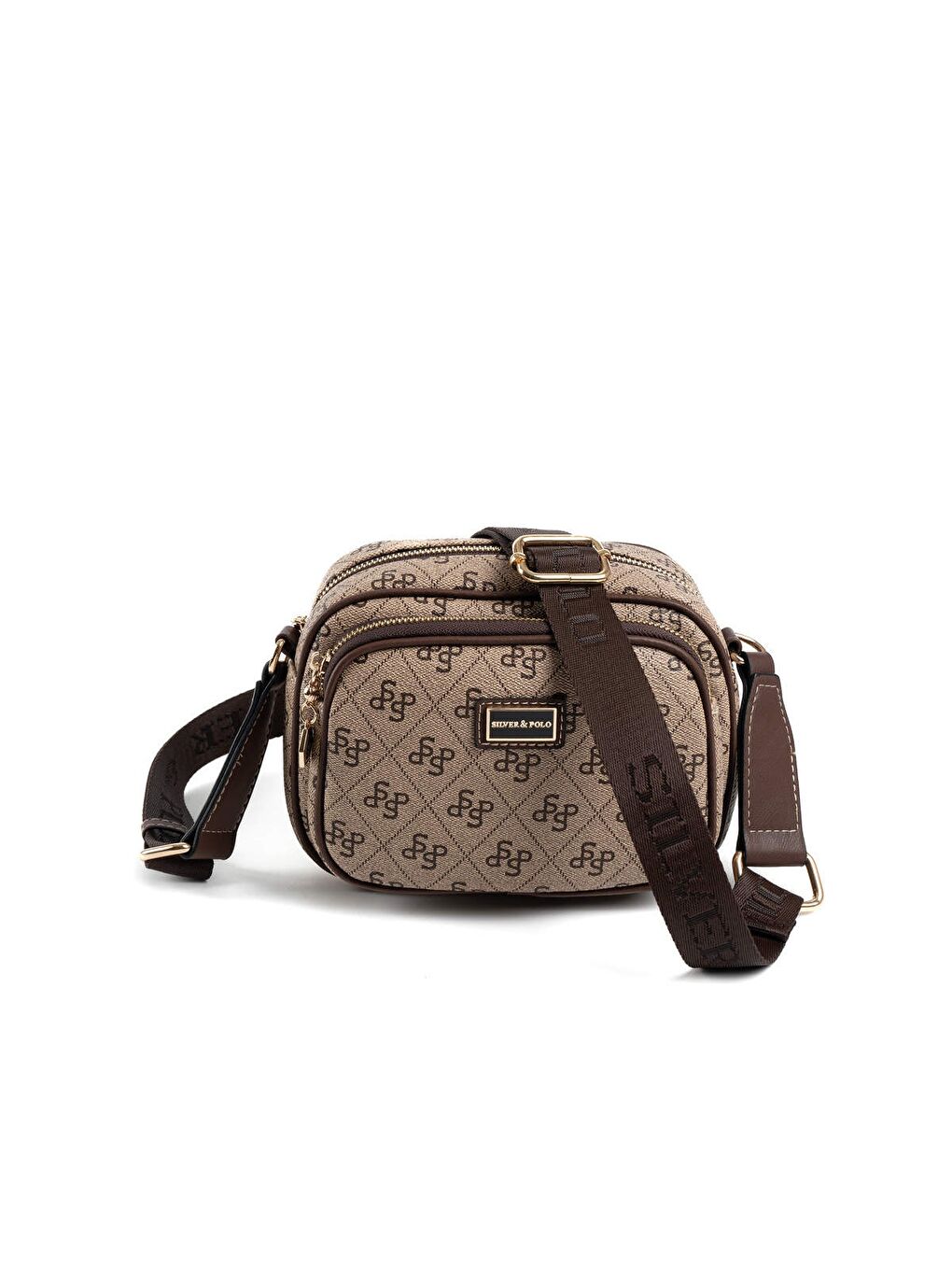 Bej Kadın Çapraz Çanta 1111-47418 SILVER POLO ÇAPRAZ BAYAN ÇANTASI M178 KOYU BEJ-MAT KAHVE-4