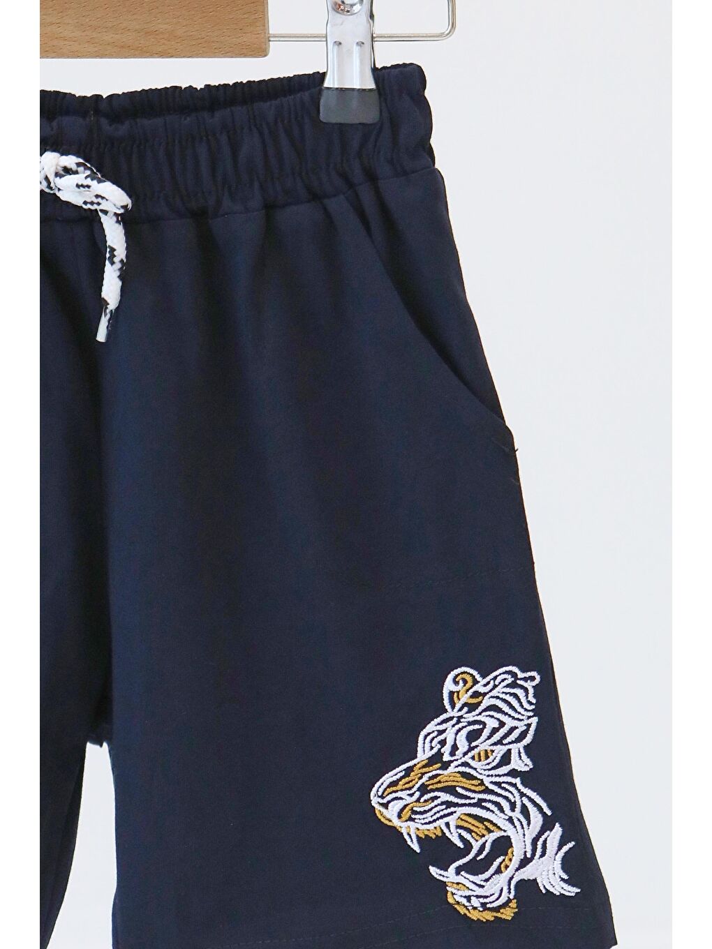 Kız Çocuk Lacivert Baskılı Şort - 27336-1