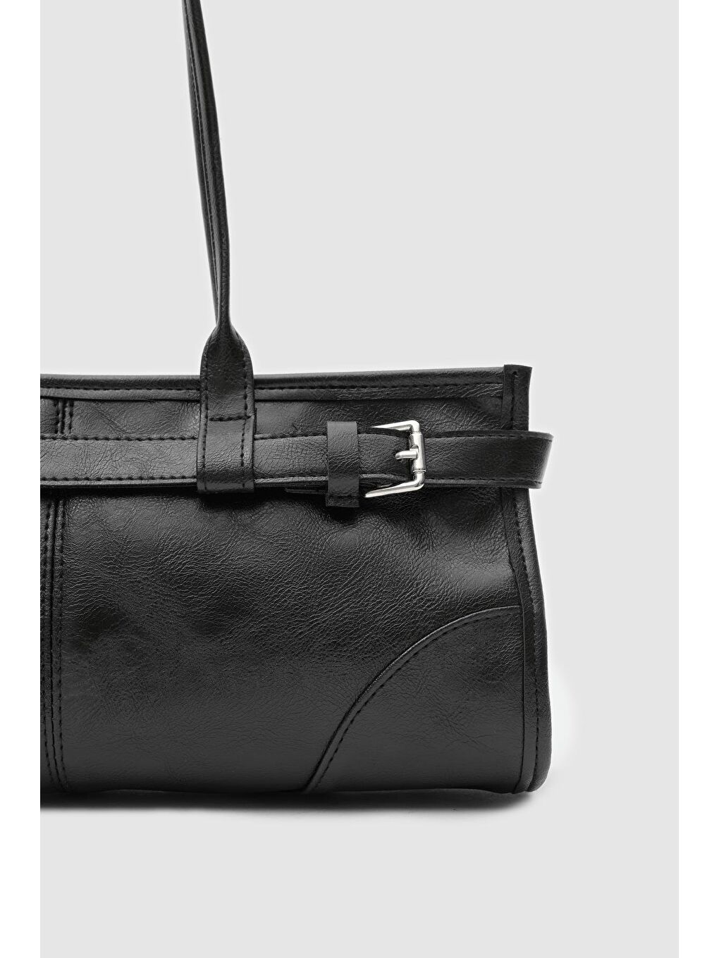 Enyola Vintage Baget Çanta Siyah-3