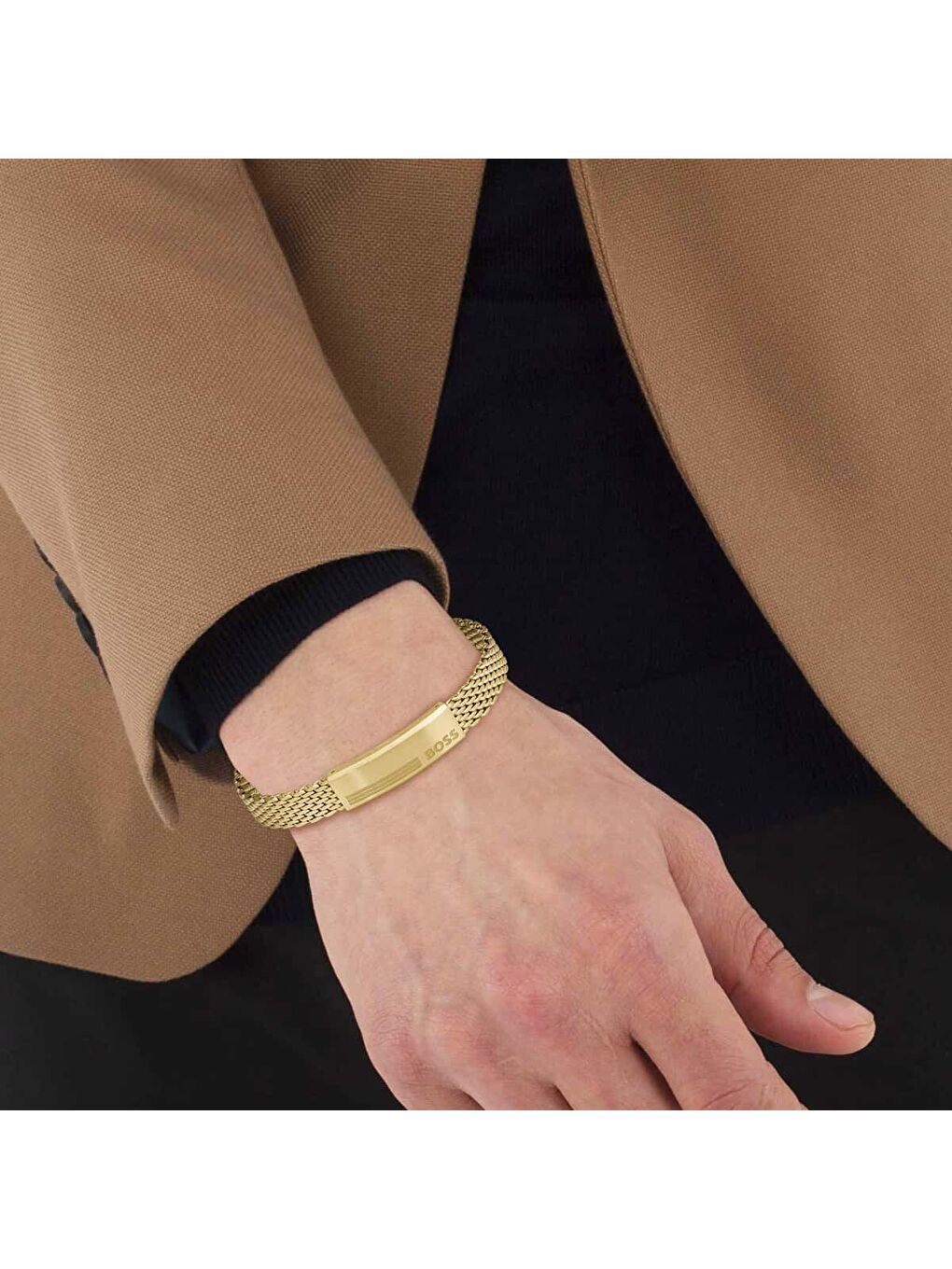 Sarı HBJ1580610 Erkek Bileklik-2