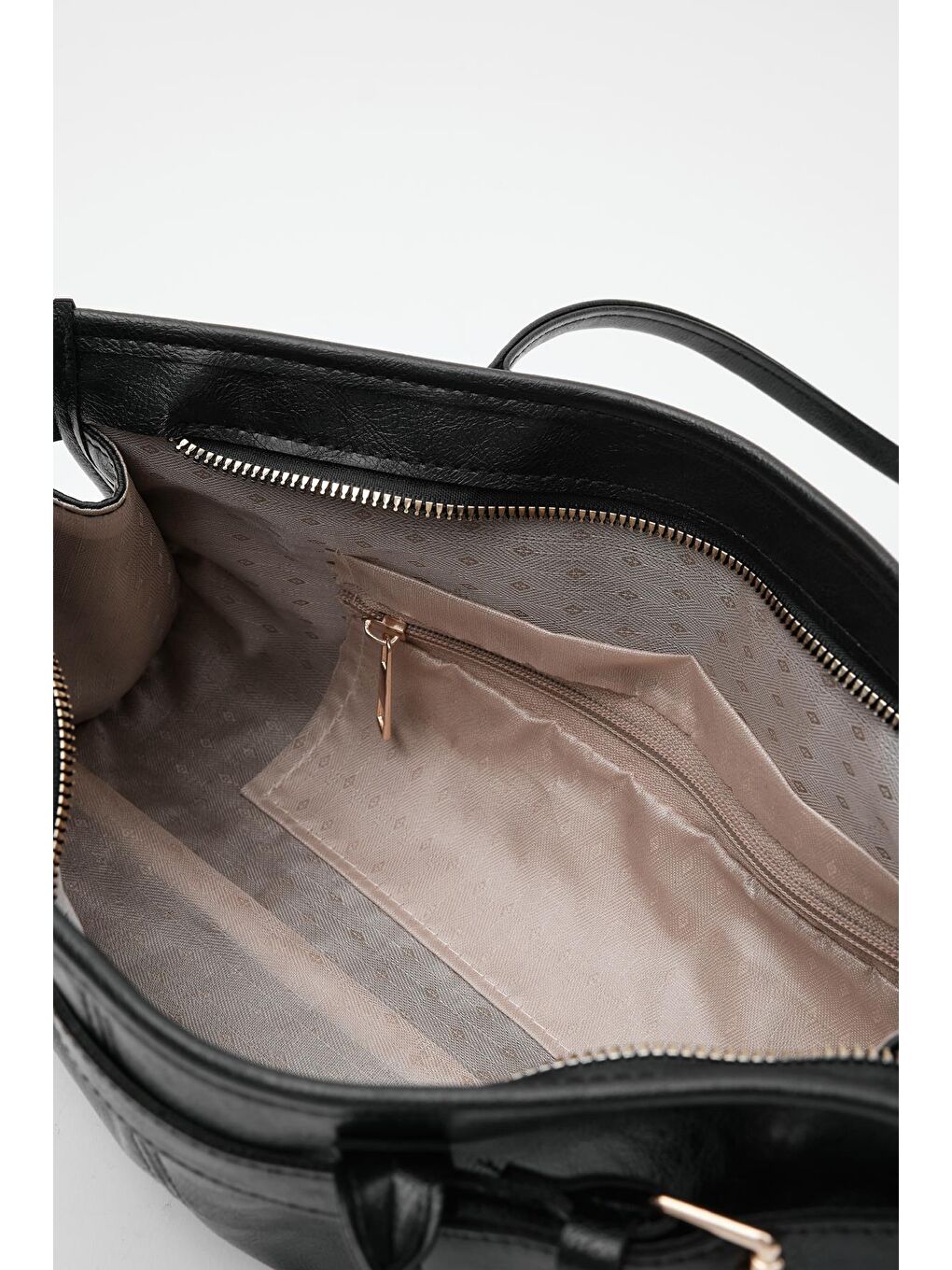 Enyola Vintage Baget Çanta Siyah-4