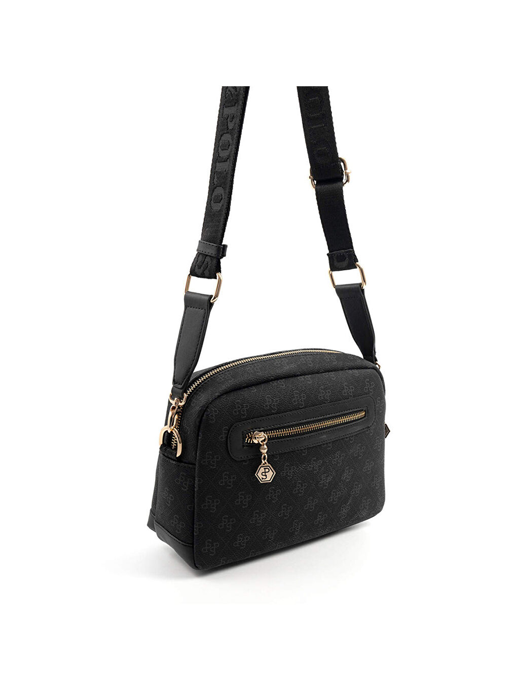 Kadın SP1201-M178 SILVER POLO Çapraz Çanta Siyah-3